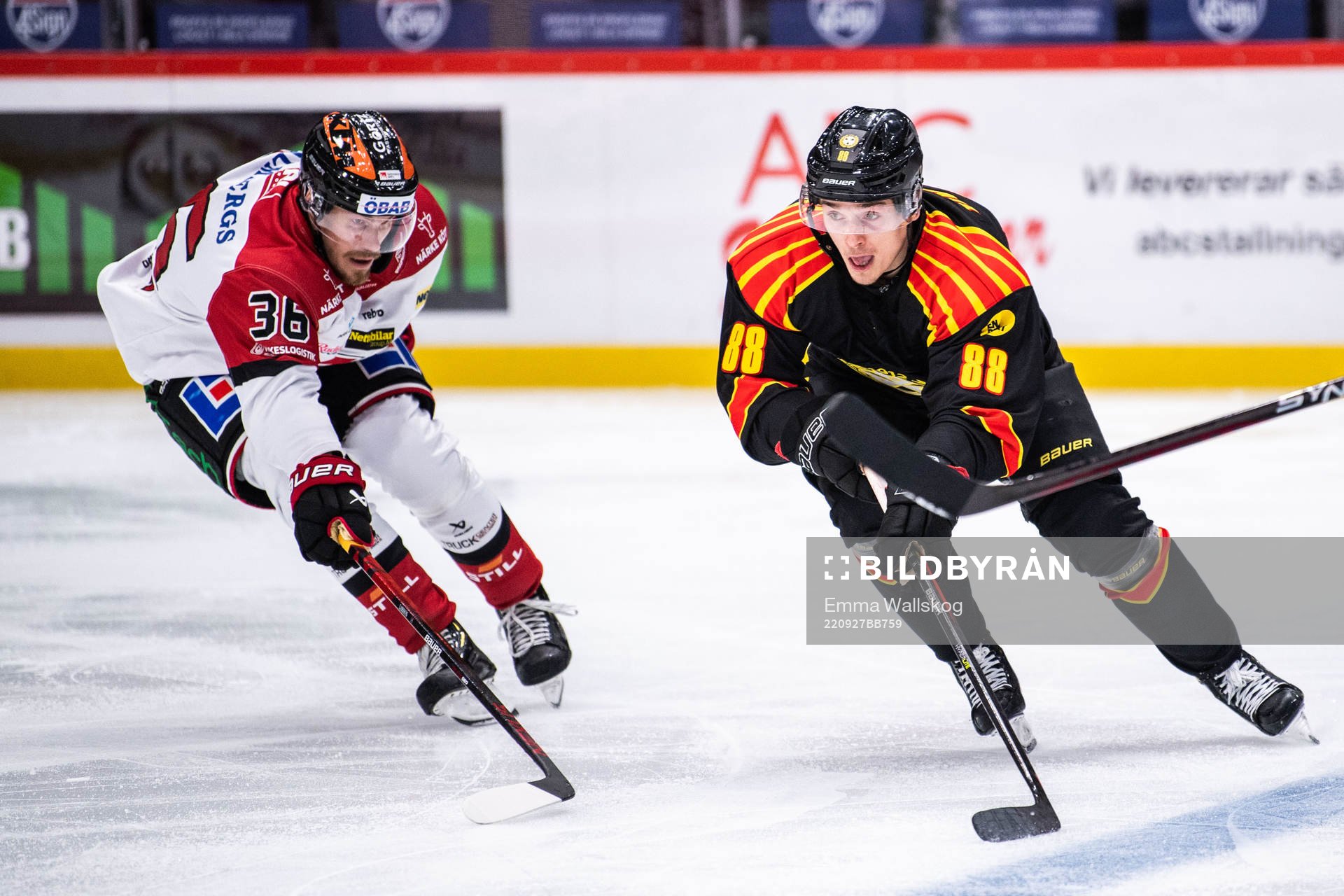 Örebros Emil Larsson och Brynäs Dmytro Timashov