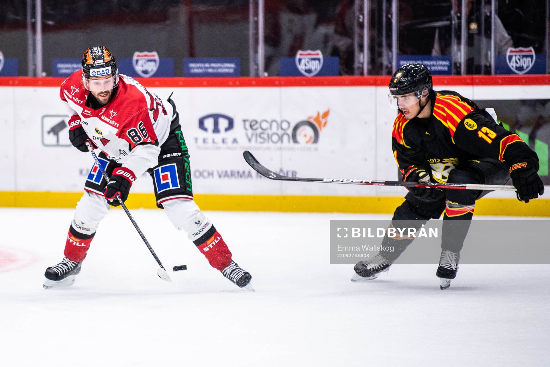 Örebros Mathias Bromé och Brynäs Samuel Johannesson