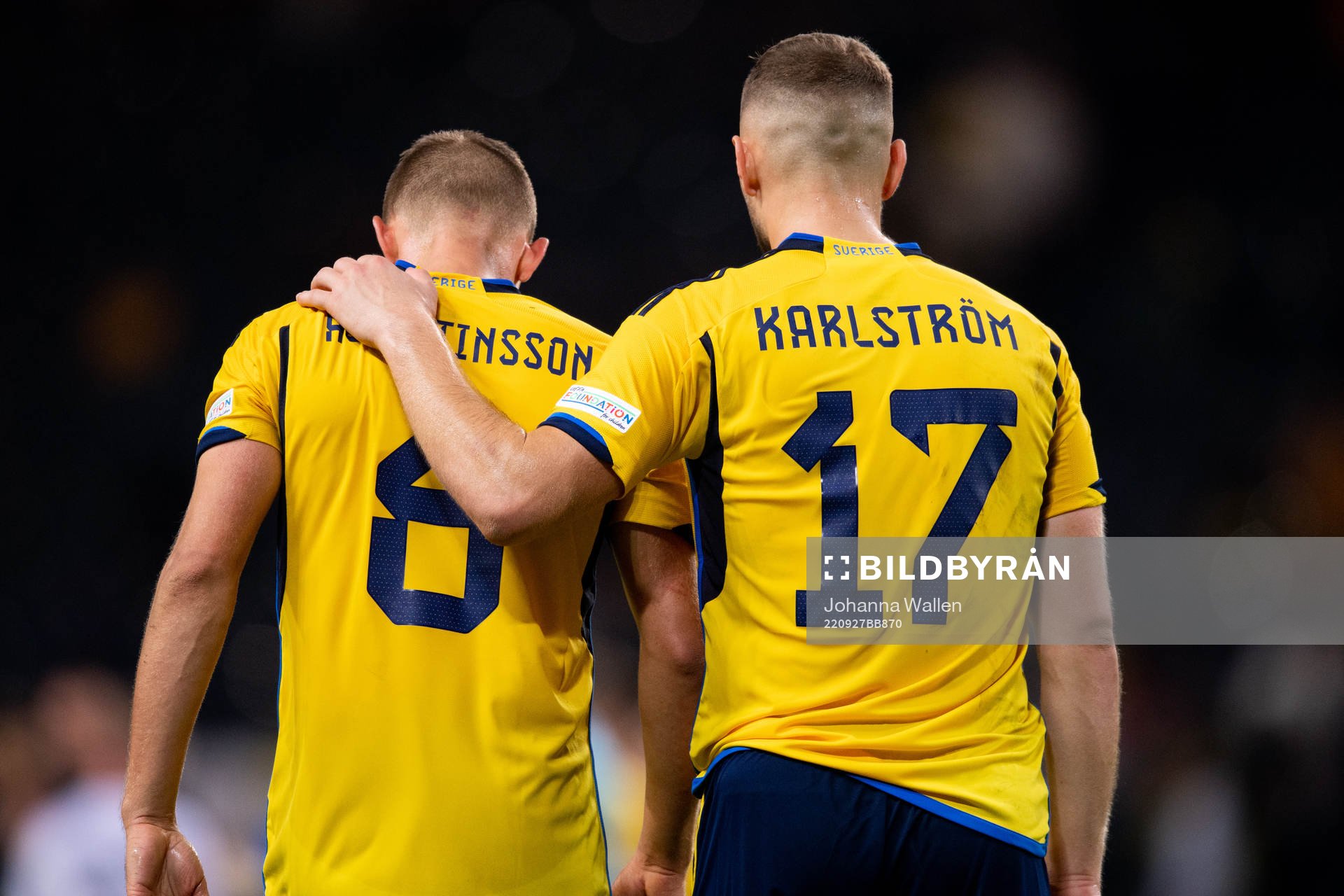 Ludwig Augustinsson and Jesper Karlström of Sweden