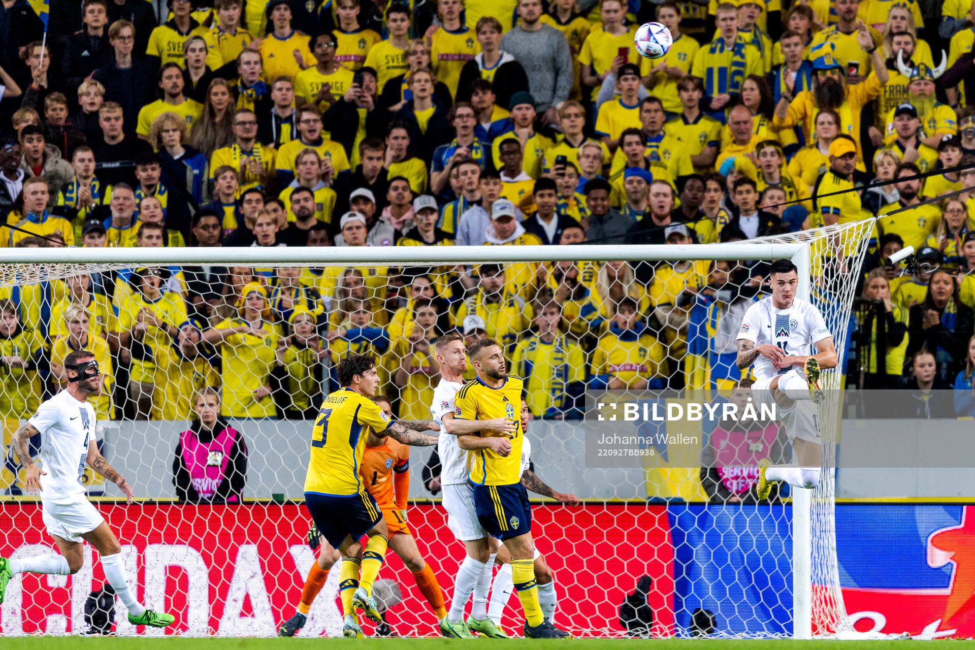 during the Nations League football match between Sweden and