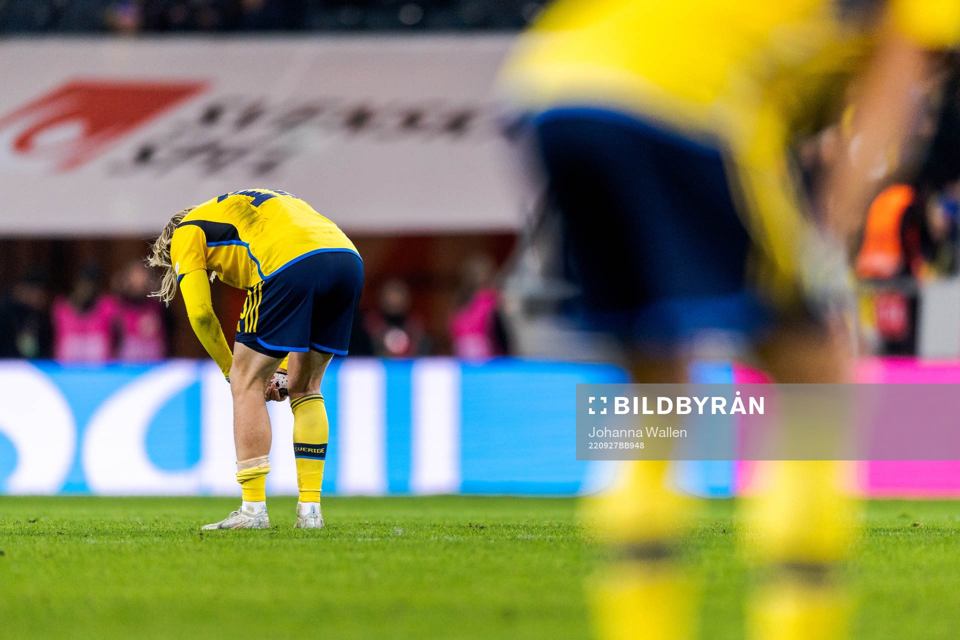 Emil Forsberg of Sweden looks dejected