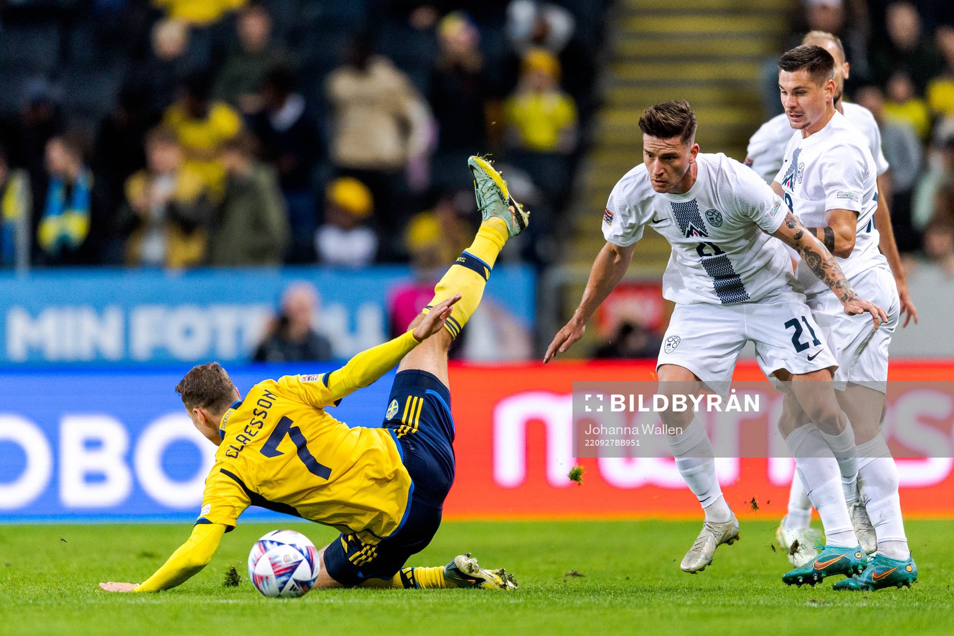 Viktor Claesson of Sweden and Benjamin Verbic of Slovenia
