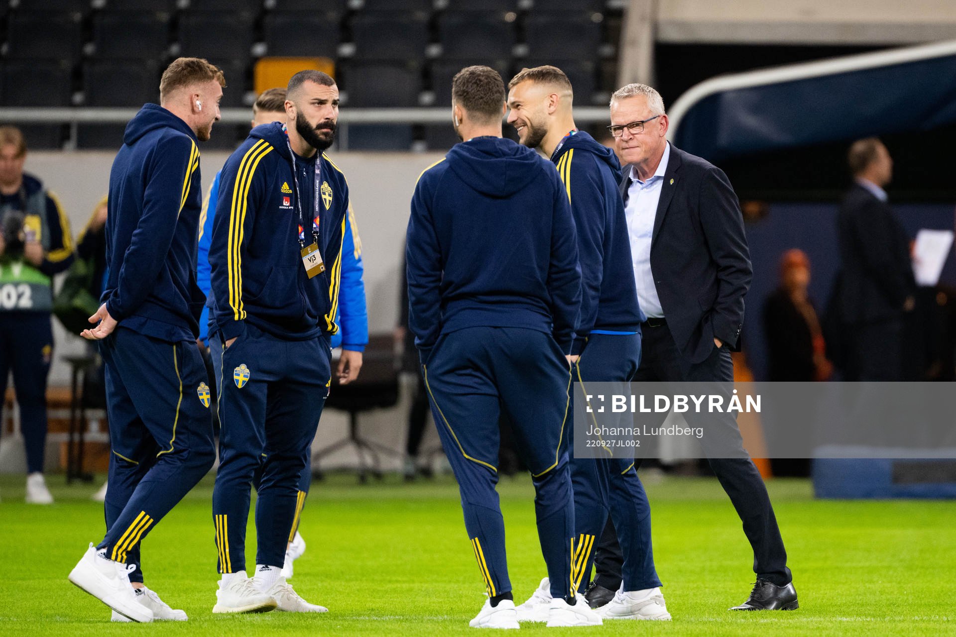 Dejan Kulusevski, Mikael Ishak, Jesper Karlström and head