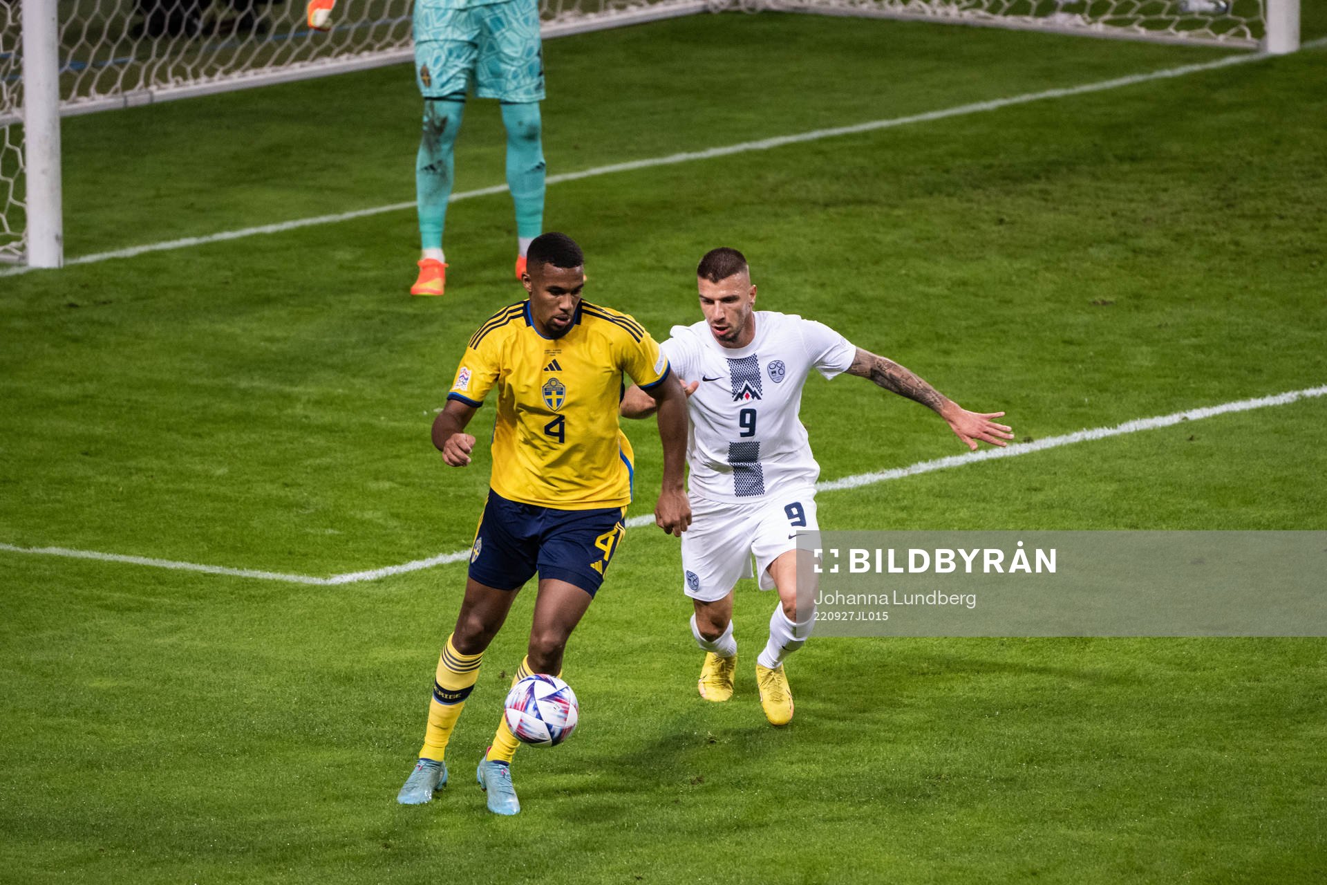 Isak Hien of Sweden and Jan Mlaker of Slovenia
