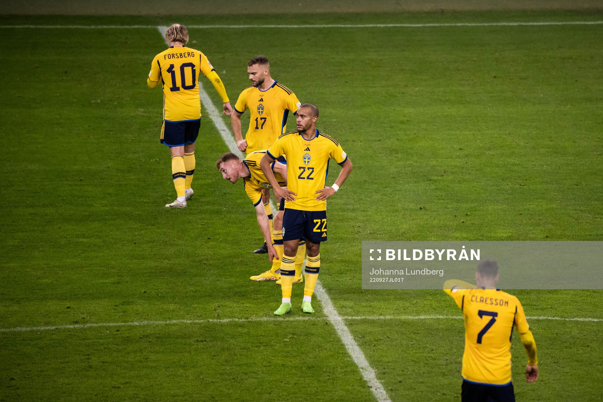 Jesper Karlström, Dejan Kulusevski and Robin Quaison of