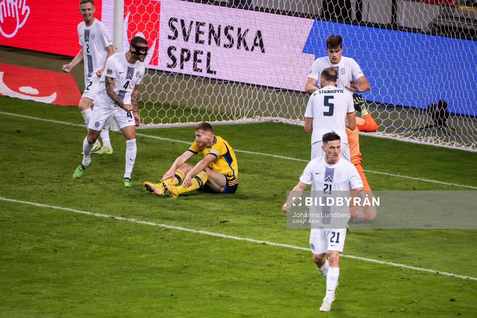 Dejan Kulusevski of Sweden looks dejected