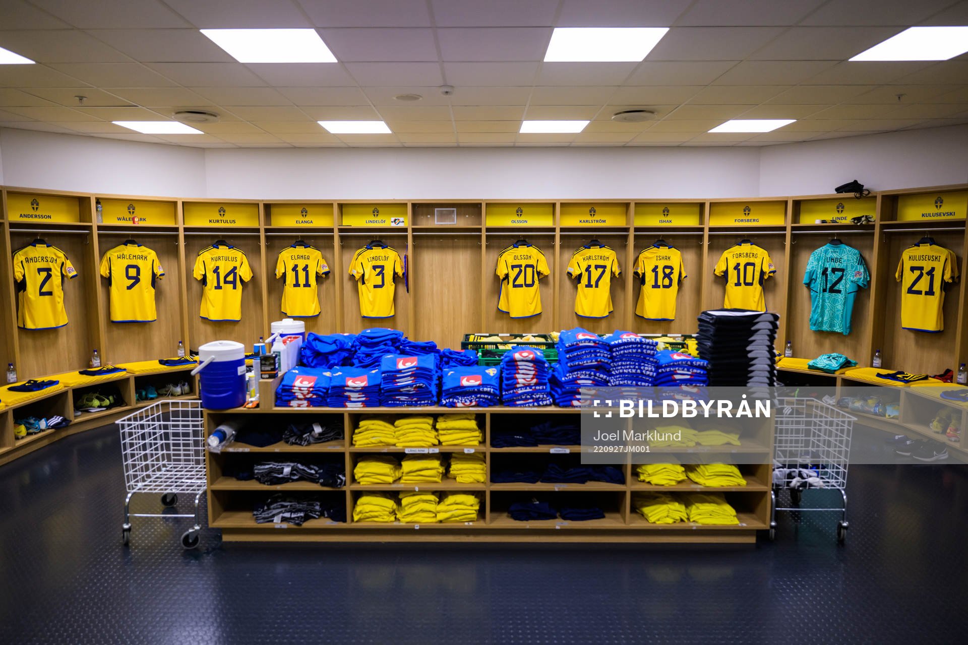 Jerseys of Joel Andersson, Patrik Wålemark, Edvin