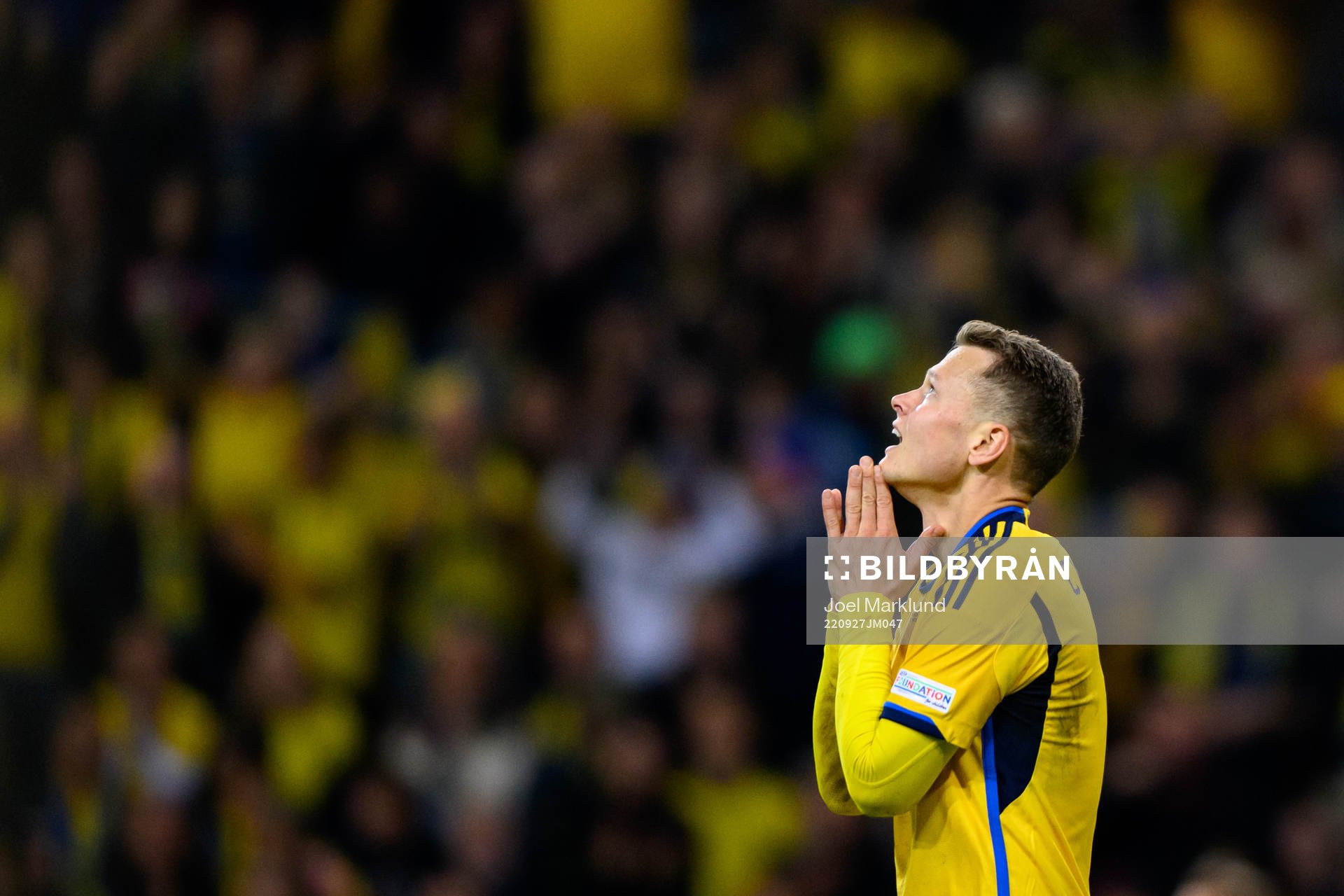 Viktor Claesson of Sweden looks dejected