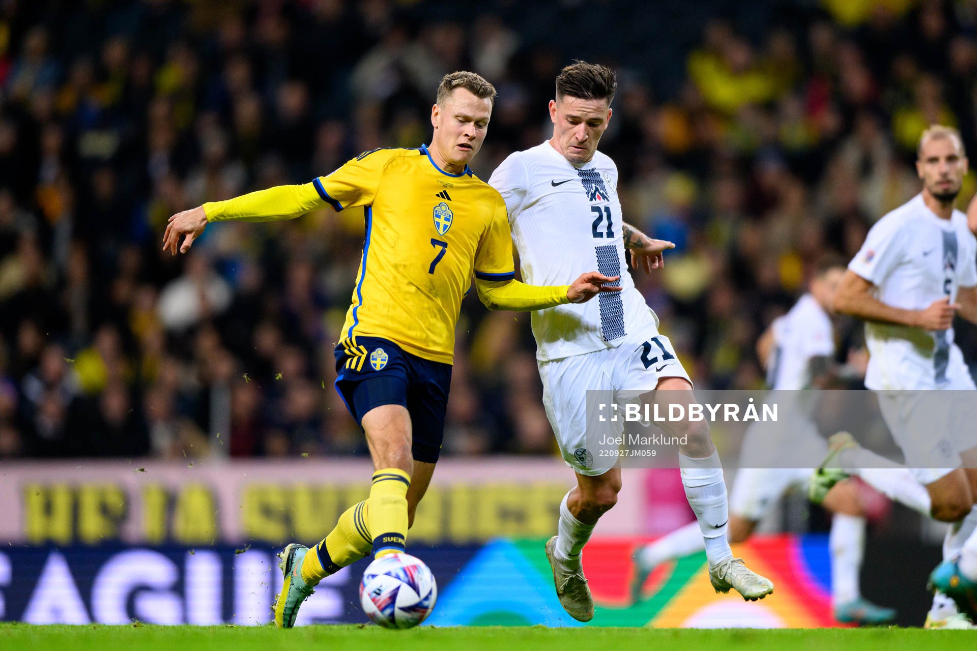 Viktor Claesson of Sweden and Benjamin Verbic of Slovenia