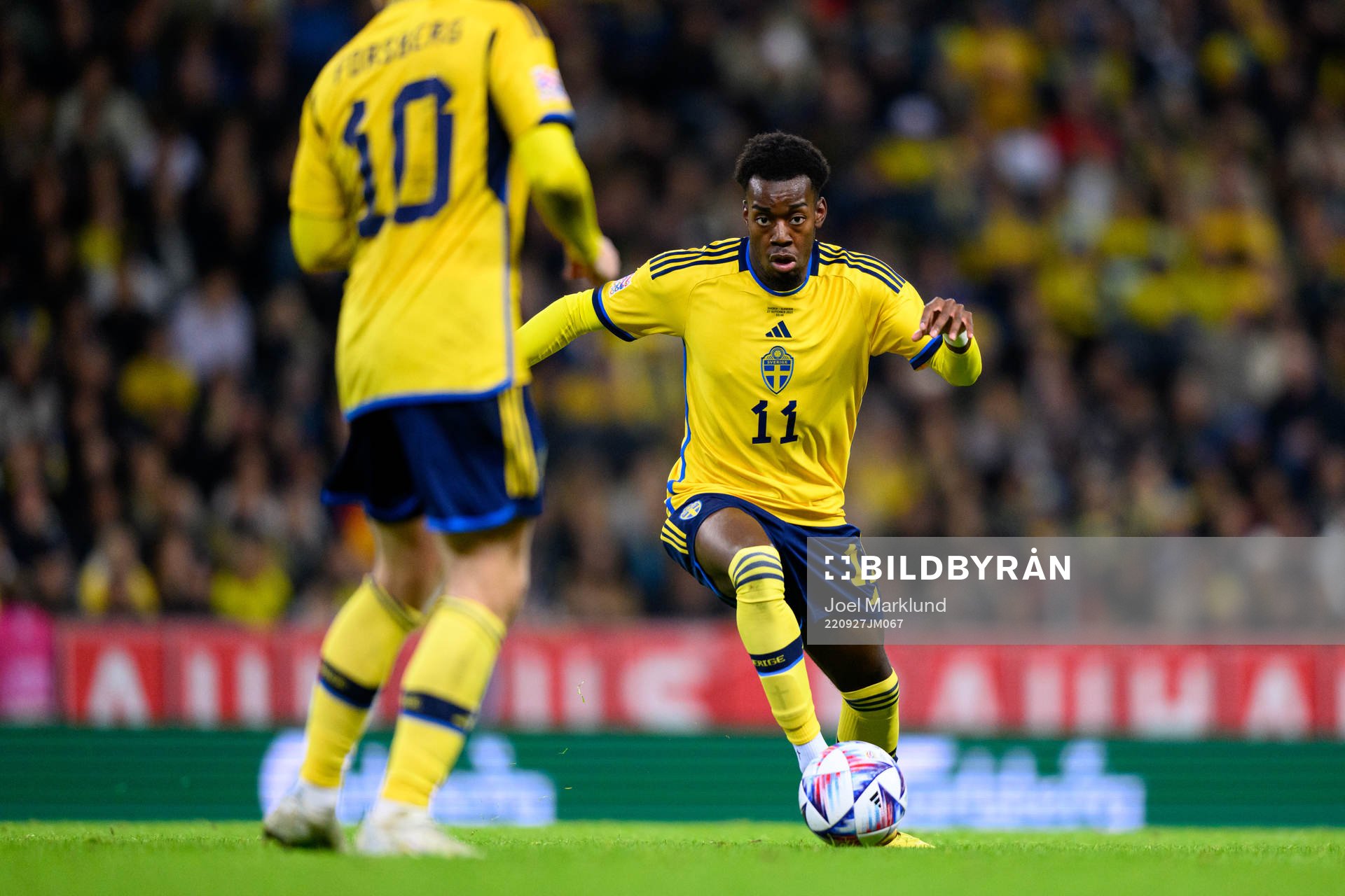 Anthony Elanga of Sweden
