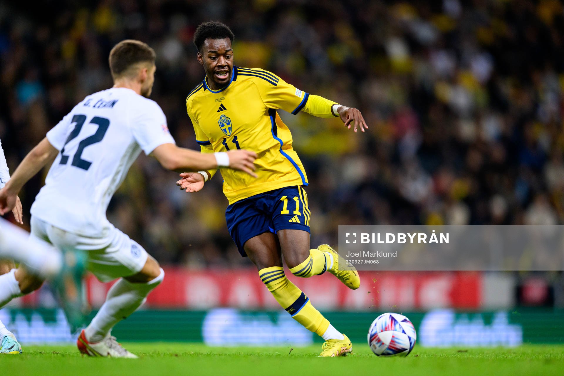 Anthony Elanga of Sweden