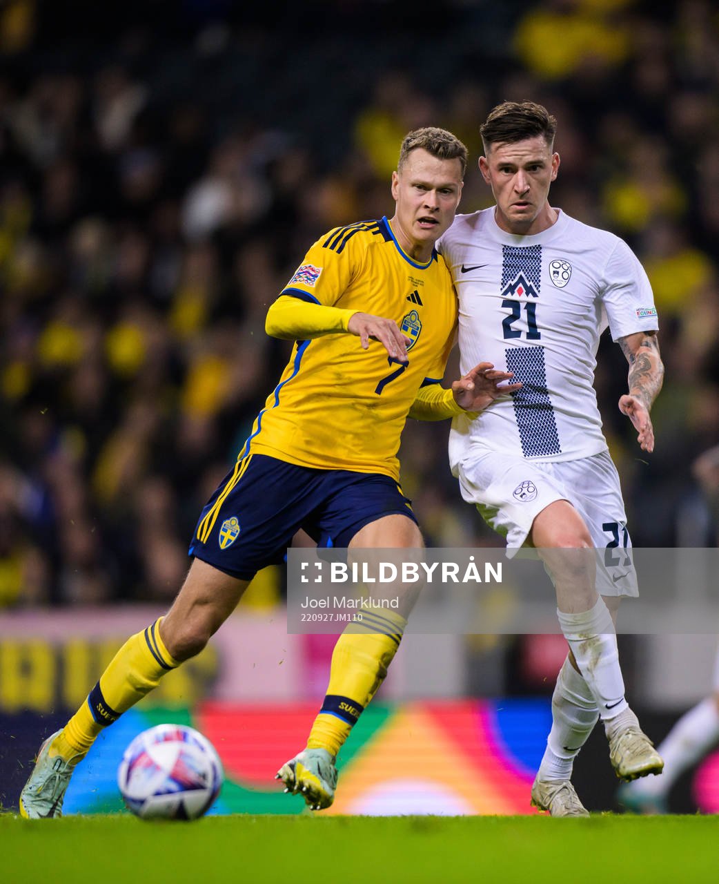 Viktor Claesson of Sweden and Benjamin Verbic of Slovenia