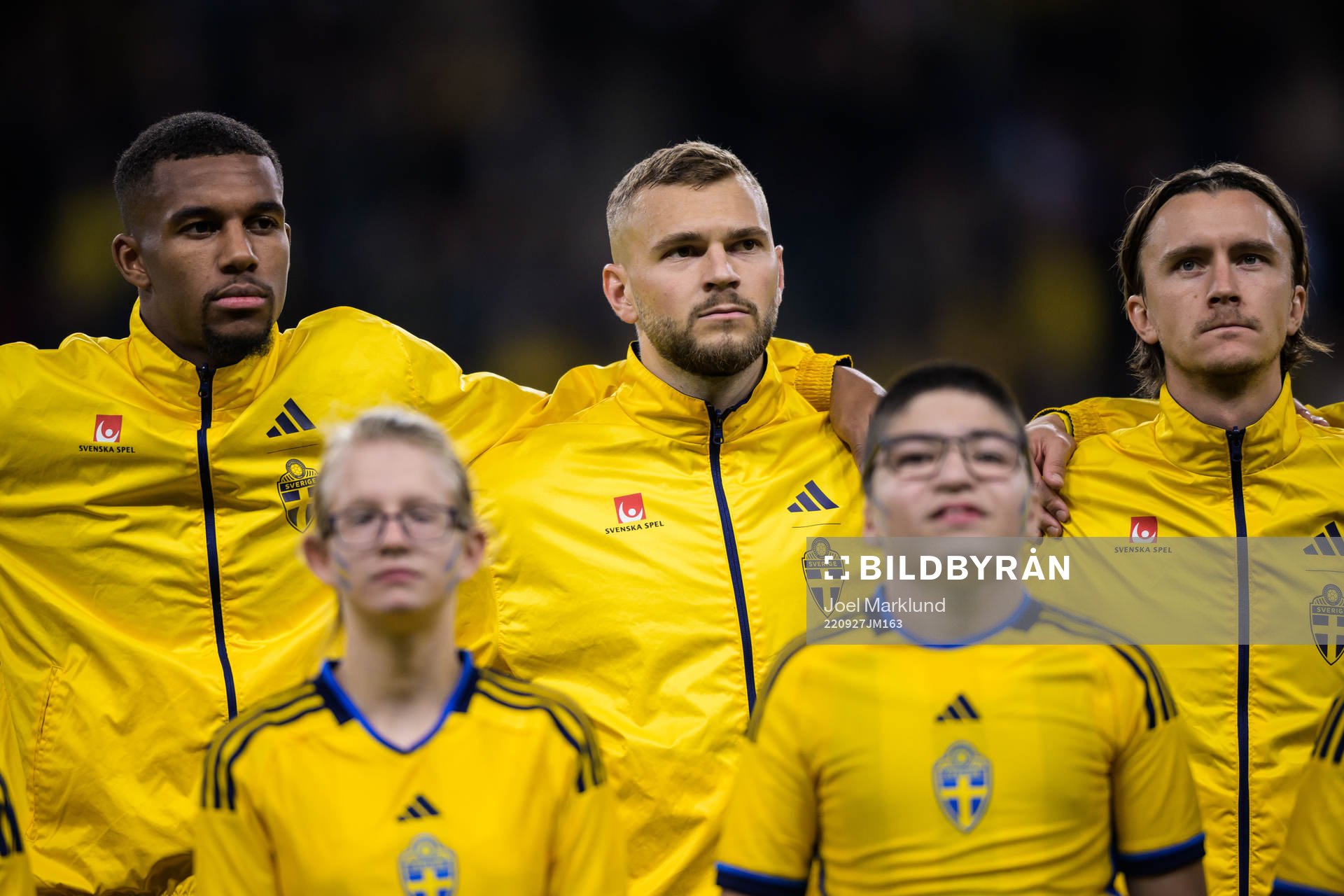 Isak Hien, Jesper Karlström and Kristoffer Olsson of Sweden