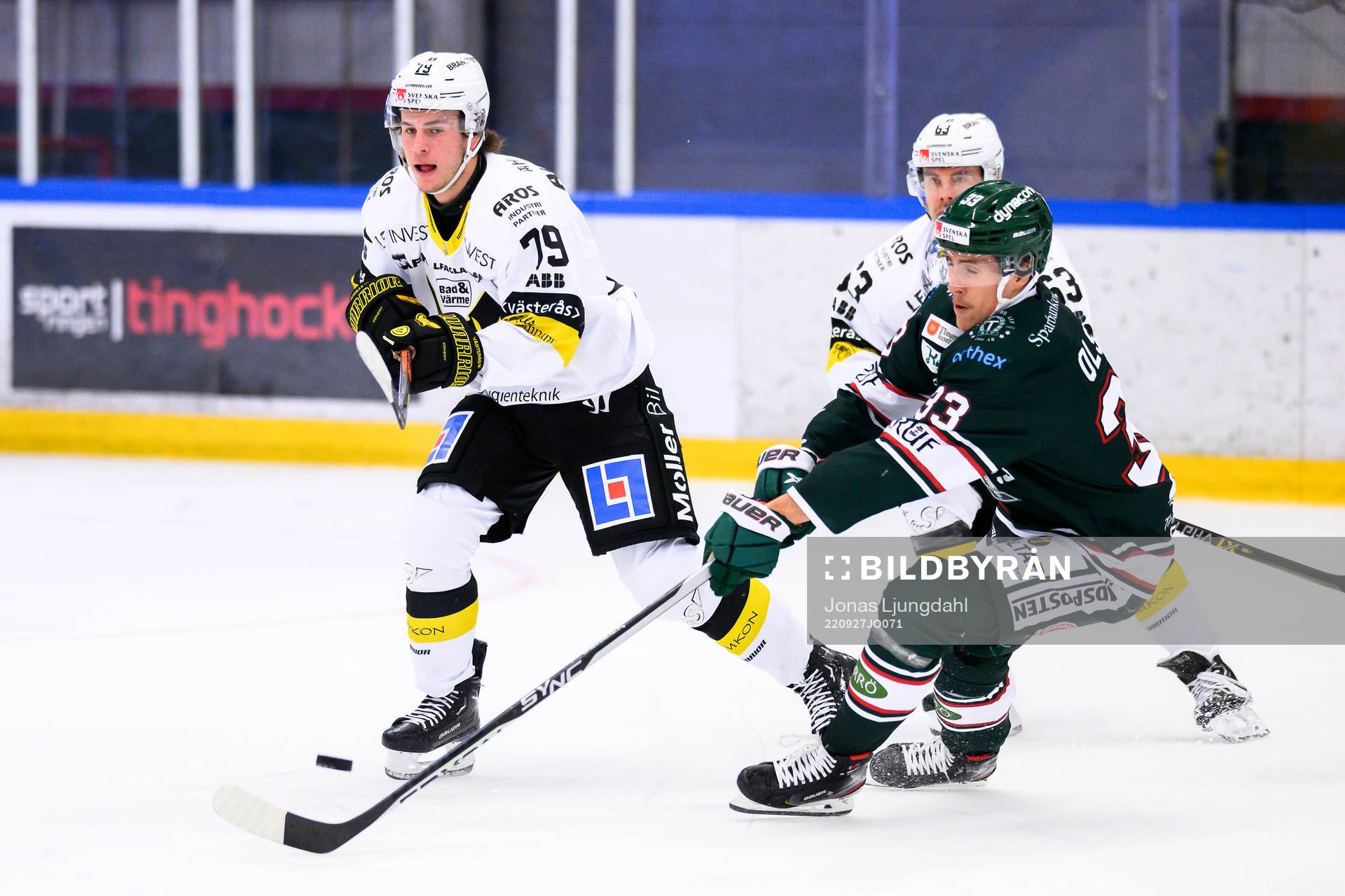 Västerås Gabriel Kangas och Tingsryds Felix Olsson