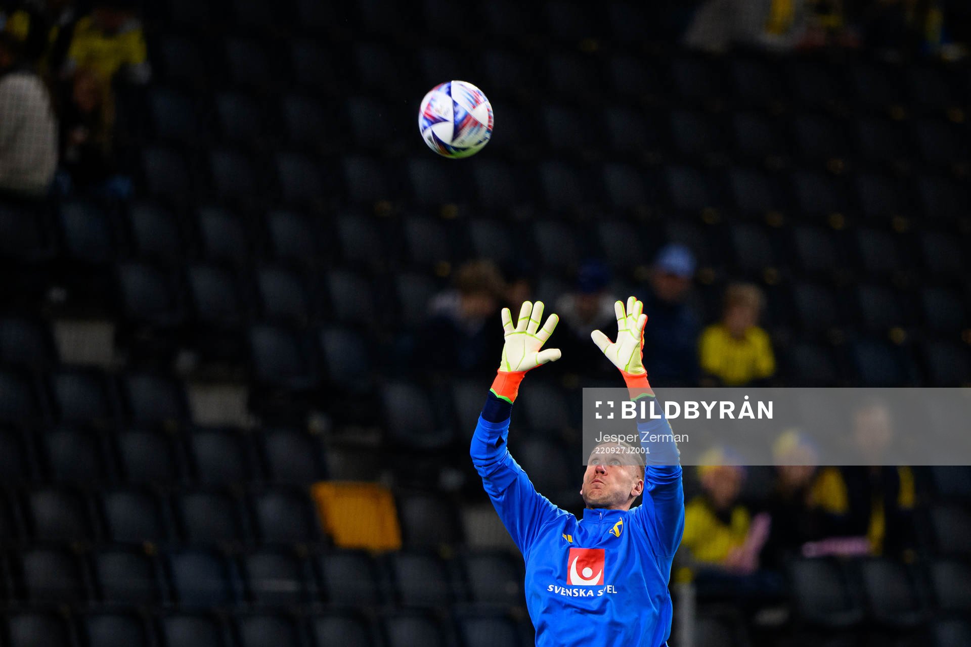 goalkeeper Robin Olsen of Sweden