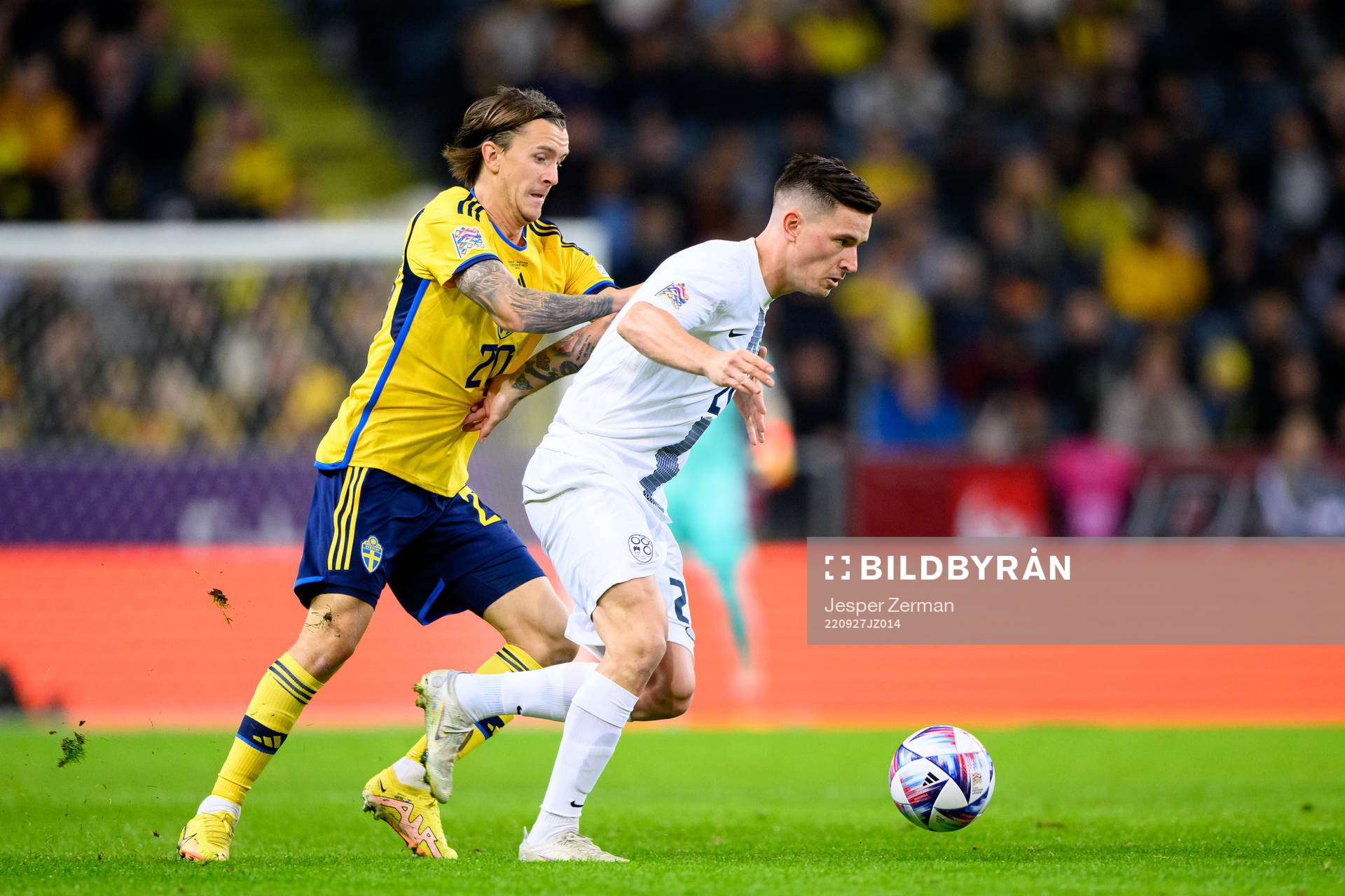 Kristoffer Olsson of Sweden and Benjamin Verbic of Slovenia