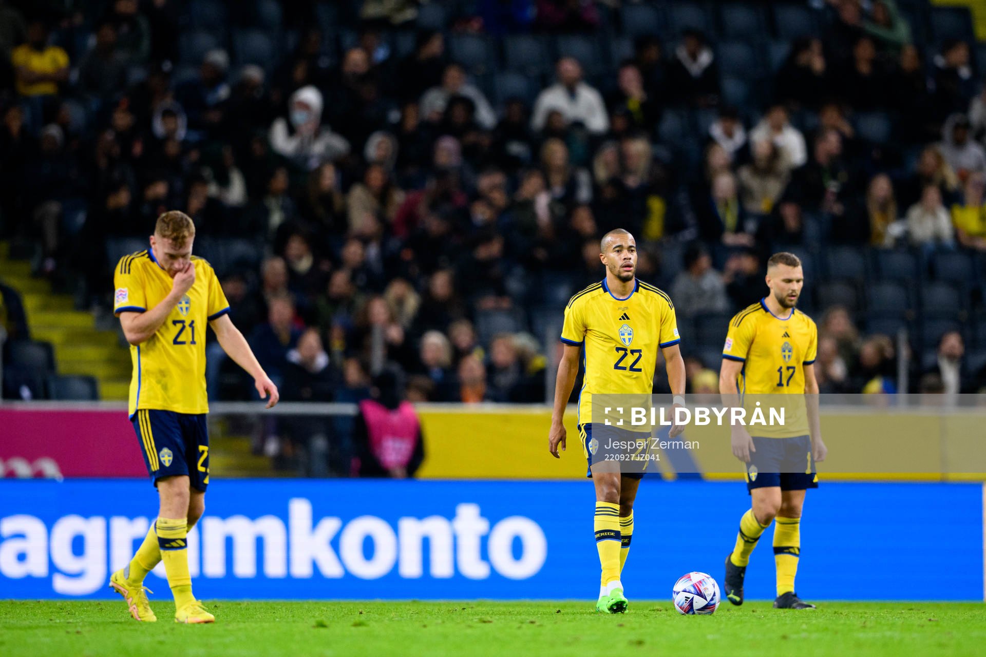 Dejan Kulusevski, Robin Quaison and Jesper Karlström look