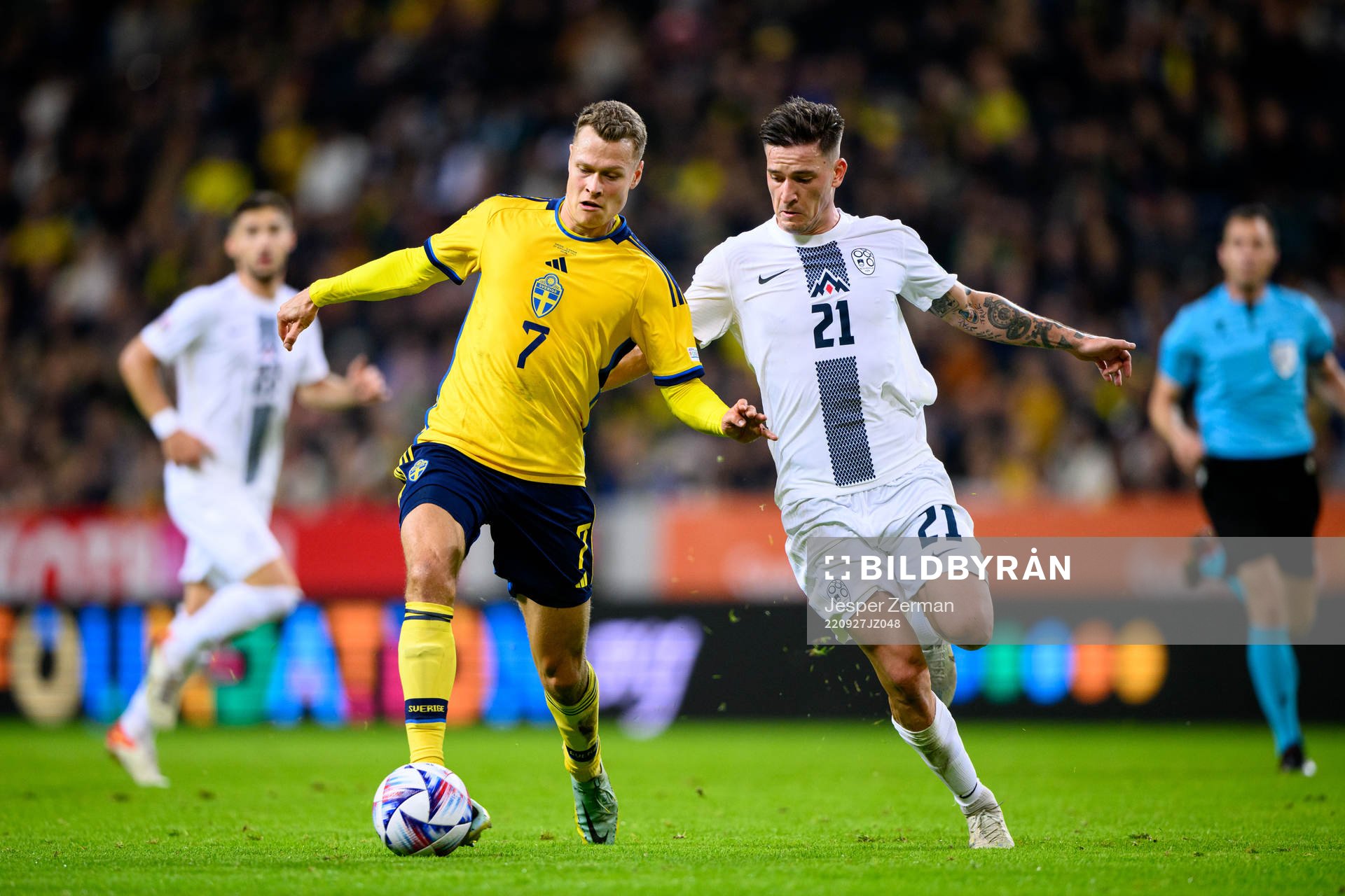 Viktor Claesson of Sweden and Benjamin Verbic of Slovenia