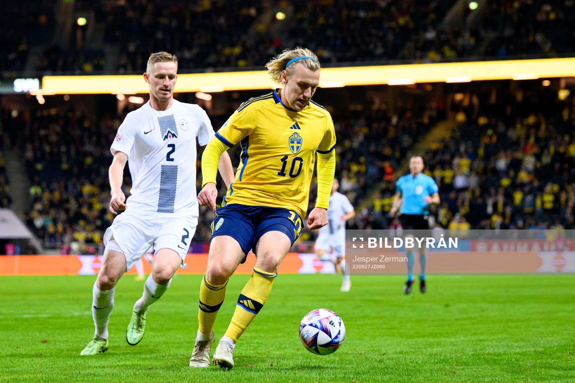 Zan Karnicnik of Slovenia and Emil Forsberg of Sweden