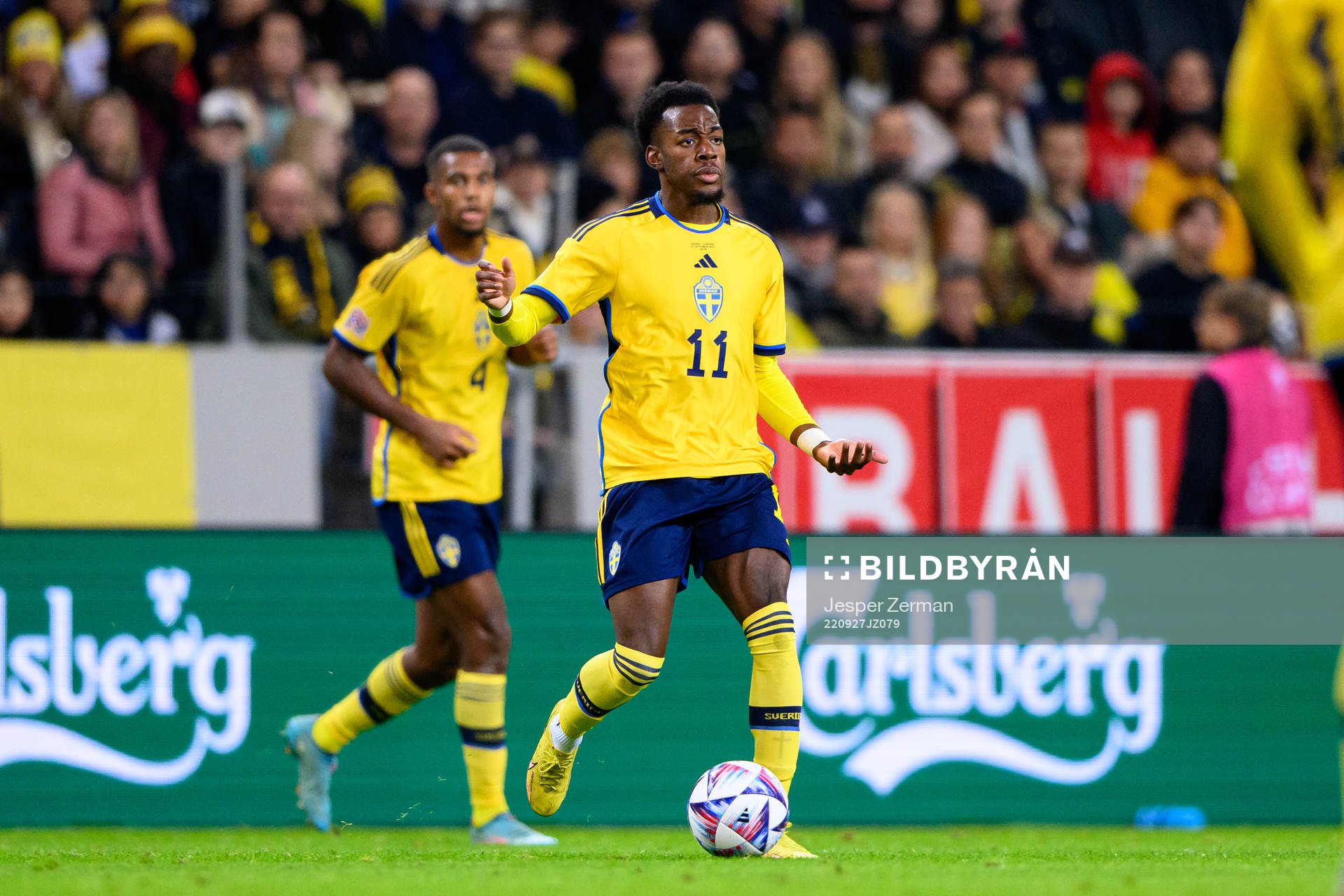 Anthony Elanga of Sweden