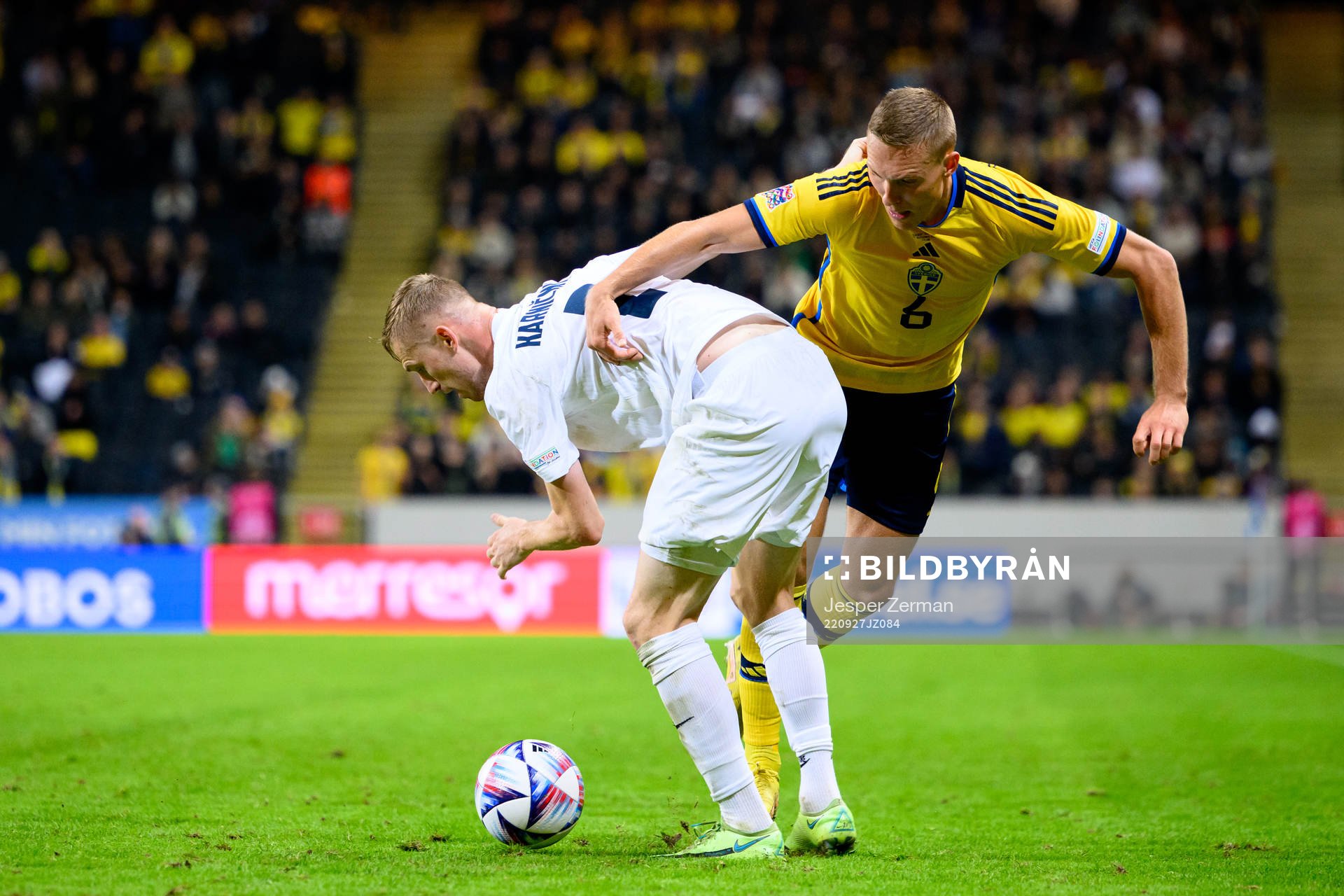 Zan Karnicnik of Slovenia and Ludwig Augustinsson of Sweden