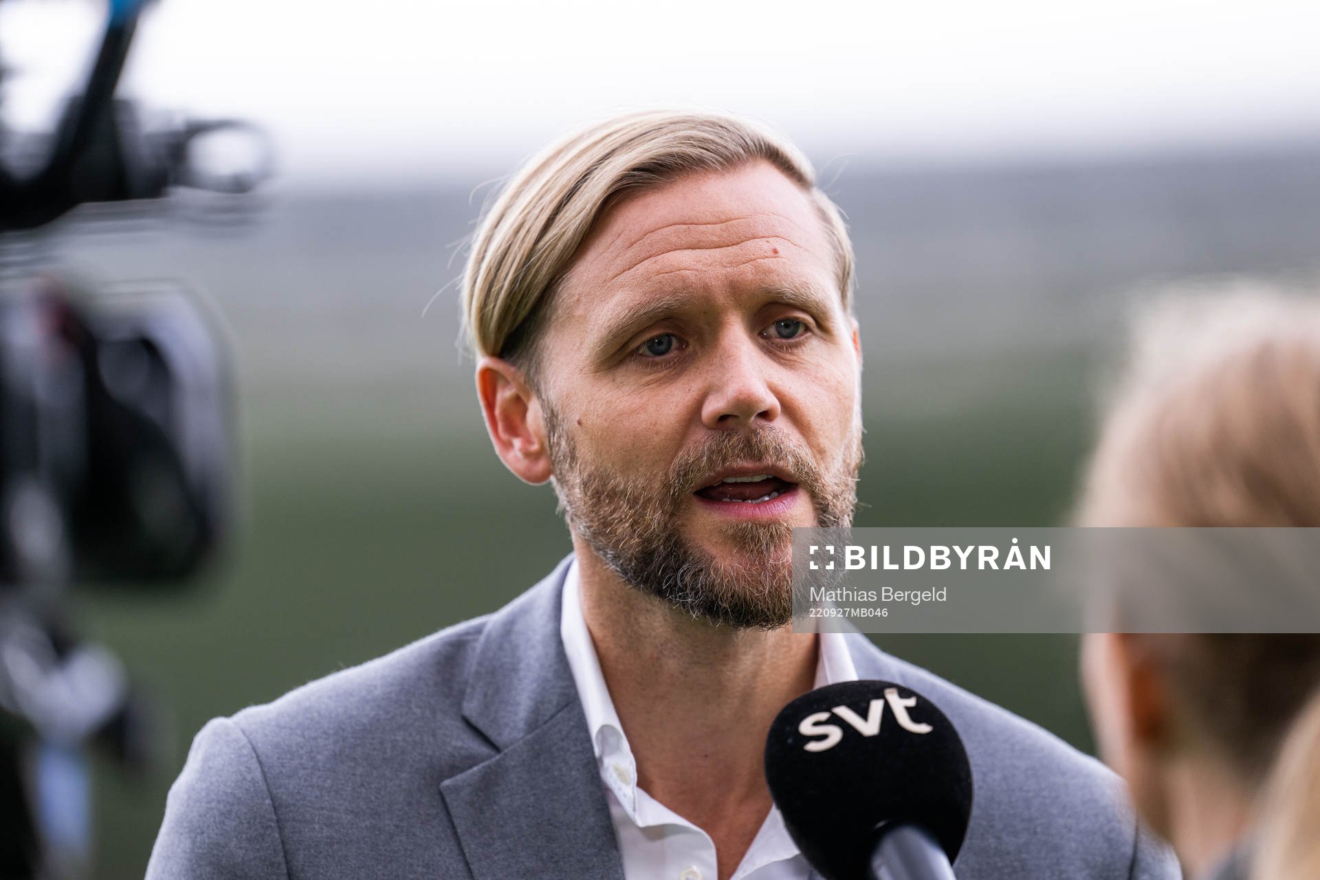 Club Manager Marcus Jodin is interviewed