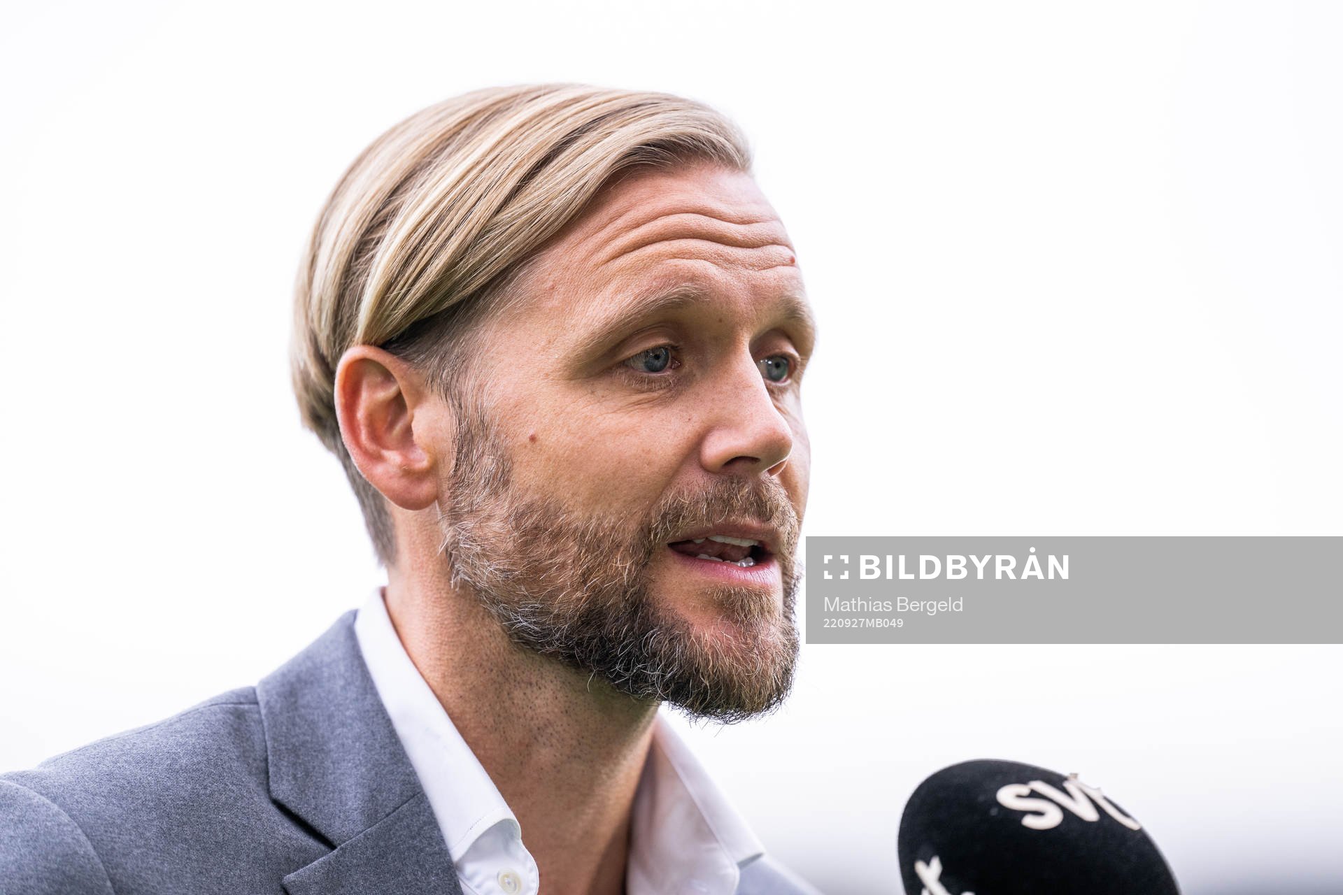 Club Manager Marcus Jodin is interviewed