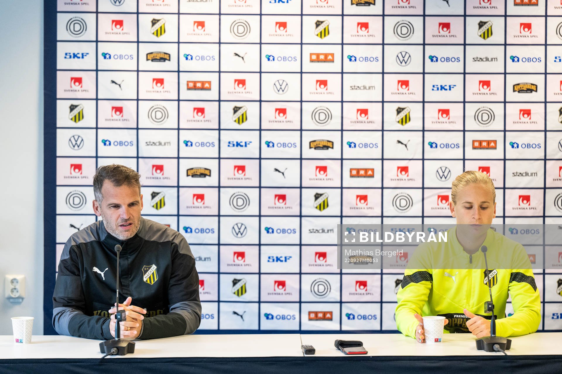 Head coach Robert Vilahamn and Filippa Curmark