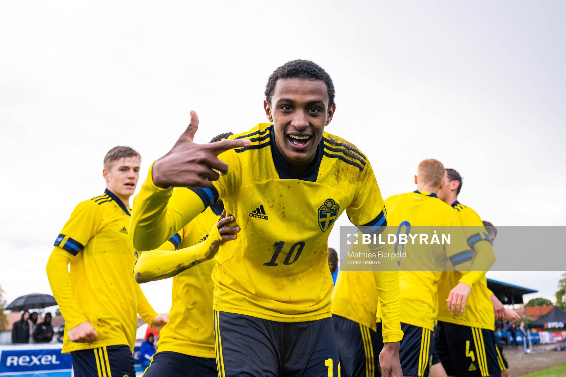 Sveriges Amar Ahmed Fatah jublar