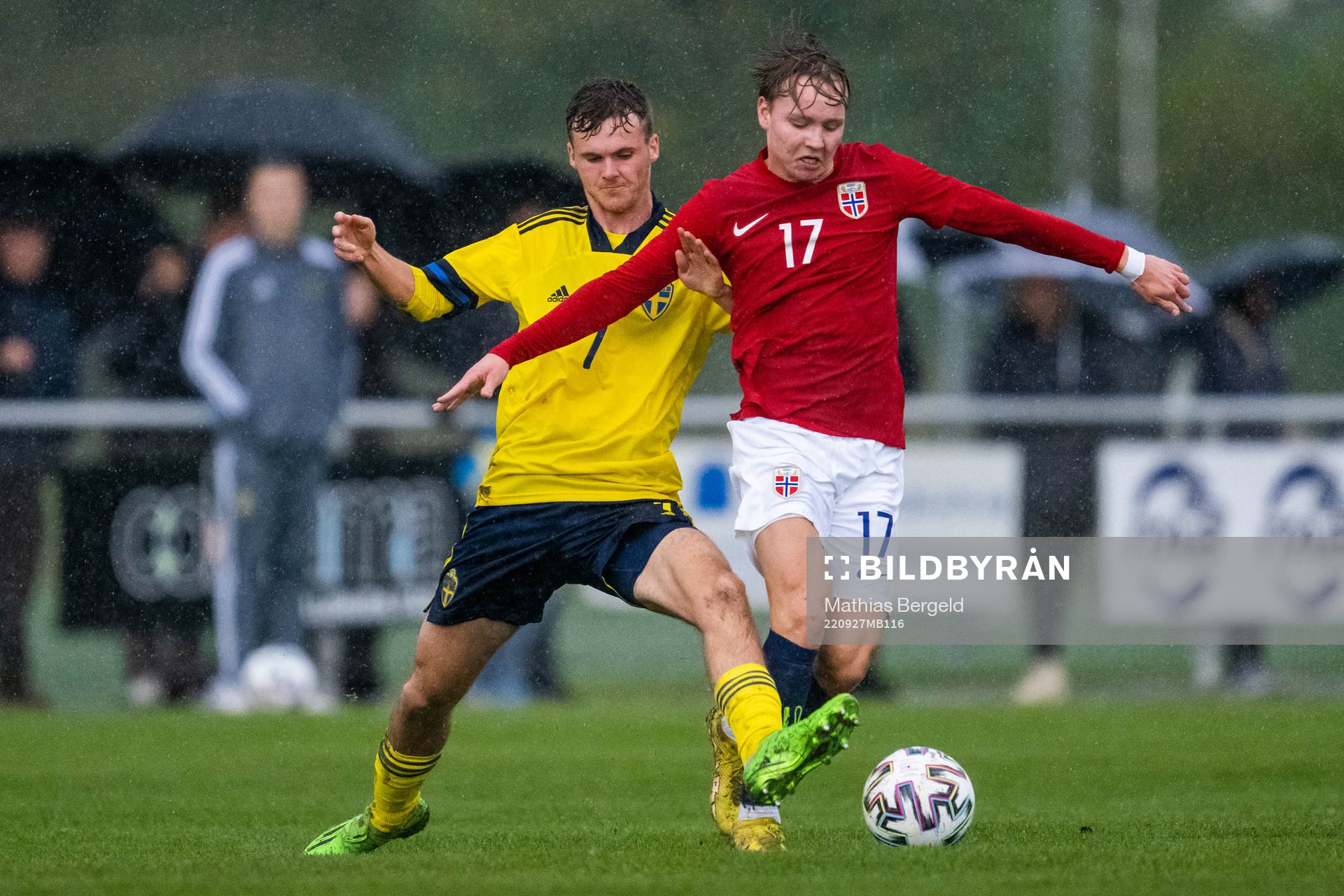 Sveriges Williot Swedberg och Norges Andreas Schjelderup