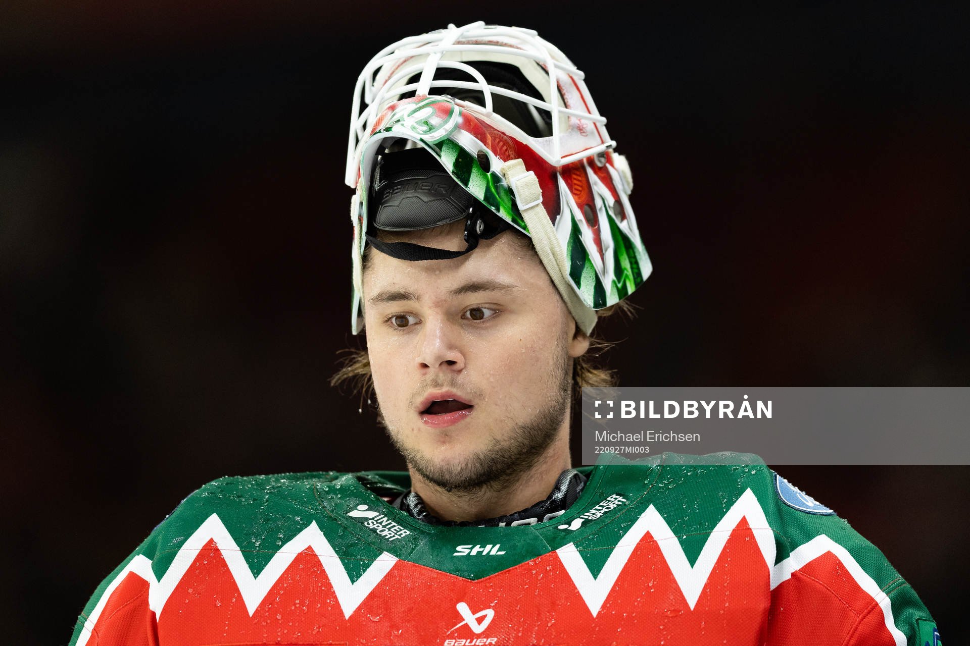 Frölundas målvakt Frederik Dichow