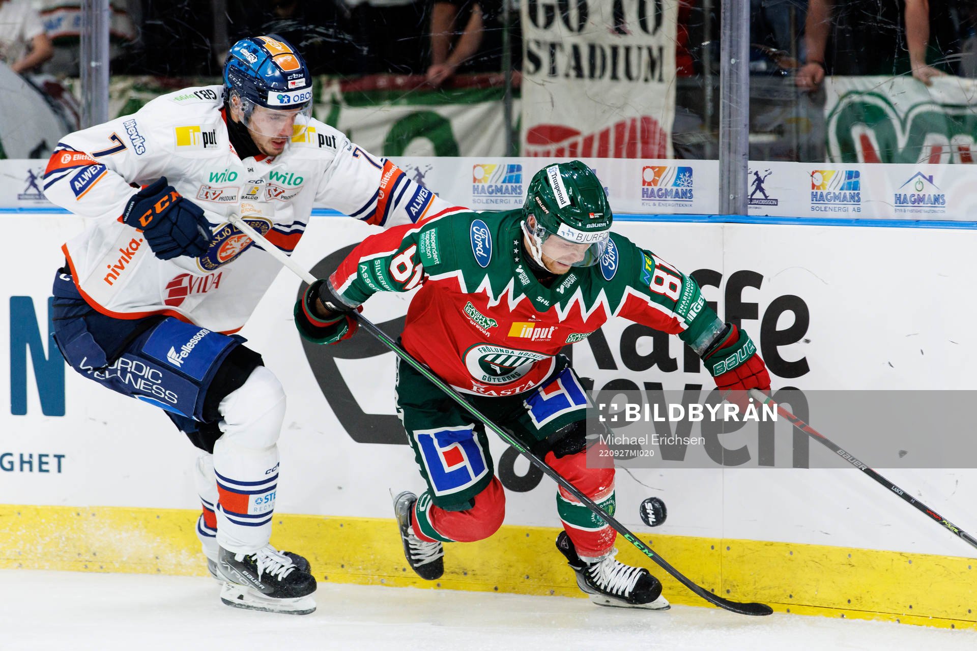 Växjös Hardy Häman Aktell och Frölundas Ryan Lasch