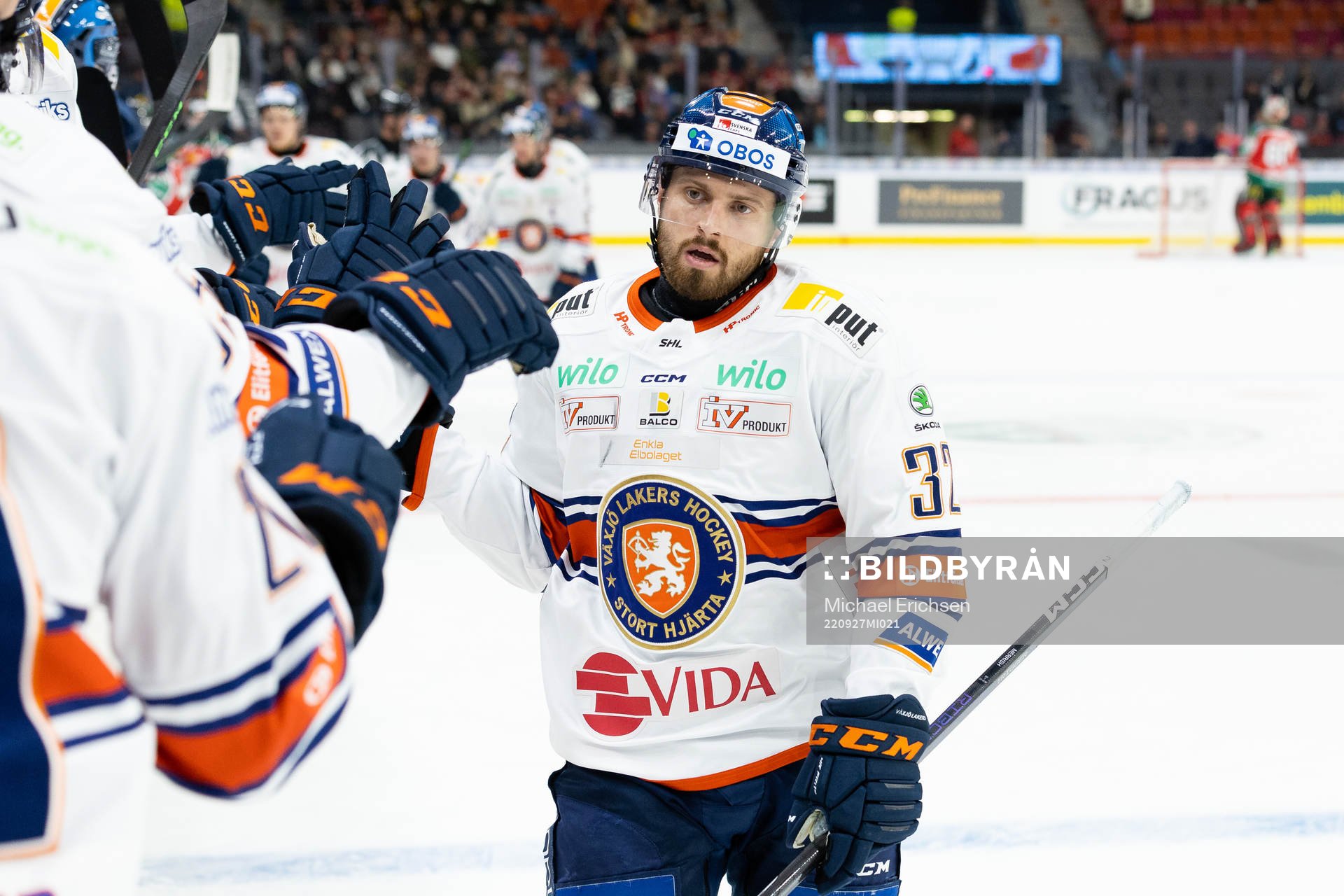 Växjös Lukas Bengtsson jublar