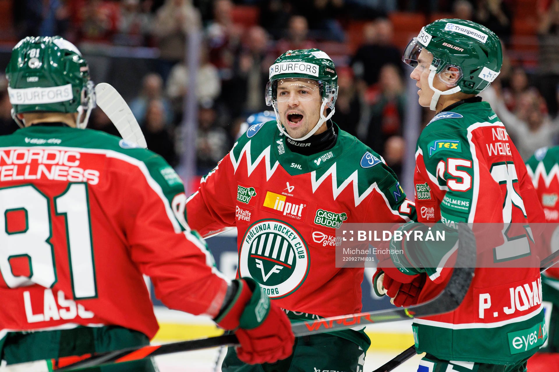Frölundas Patrik Carlsson jublar