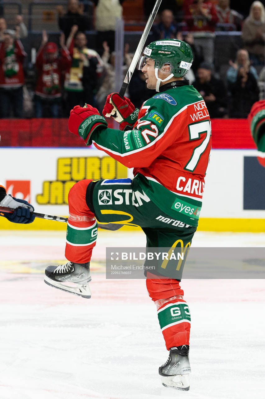 Frölundas Patrik Carlsson jublar