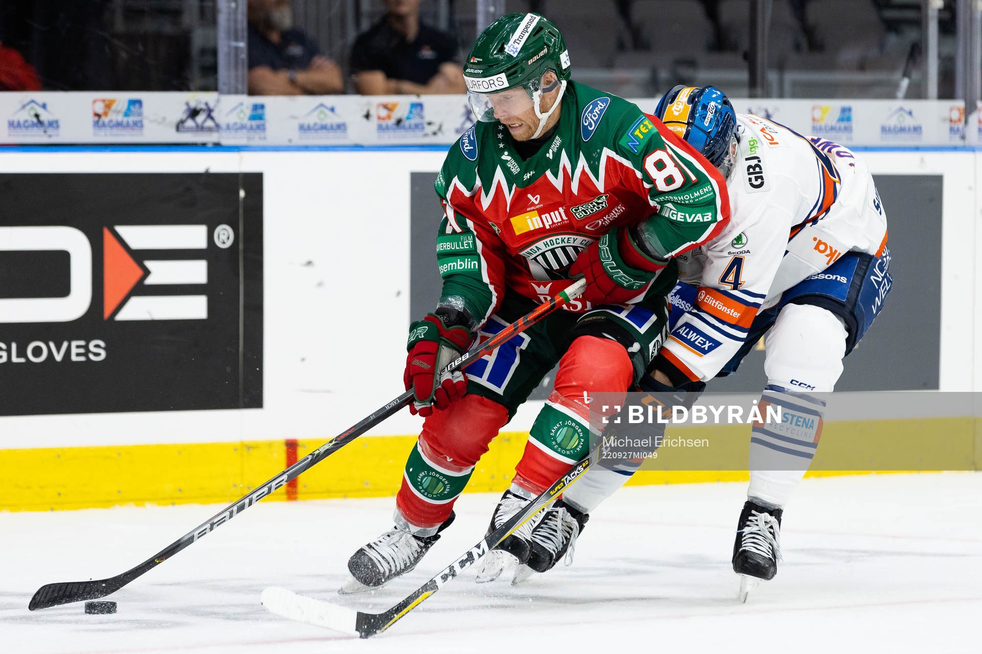 Frölundas Ryan Lasch och Växjös Keegan Lowe