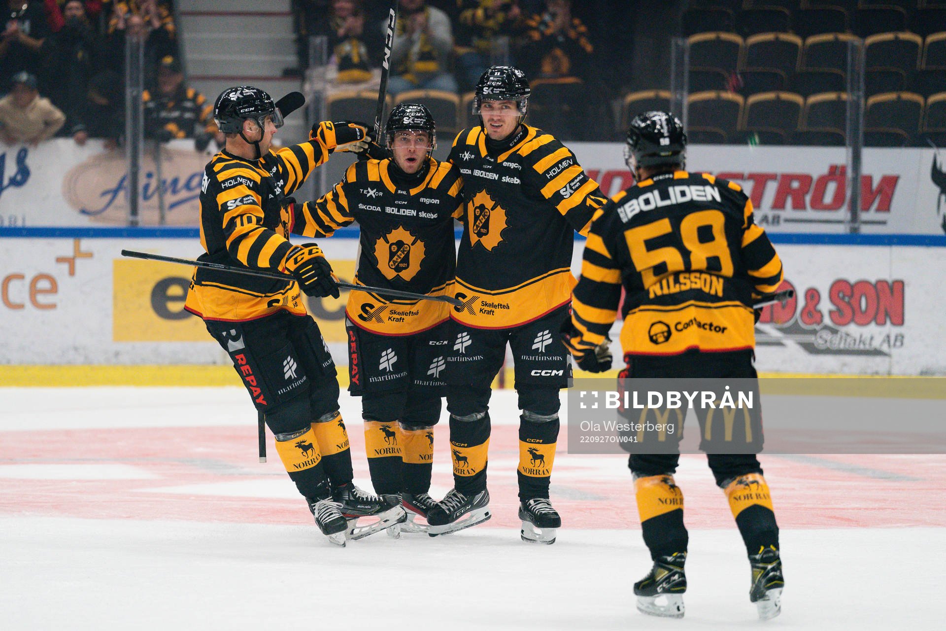 Skellefteås Joakim Lindström, Andreas Wingerli och Max