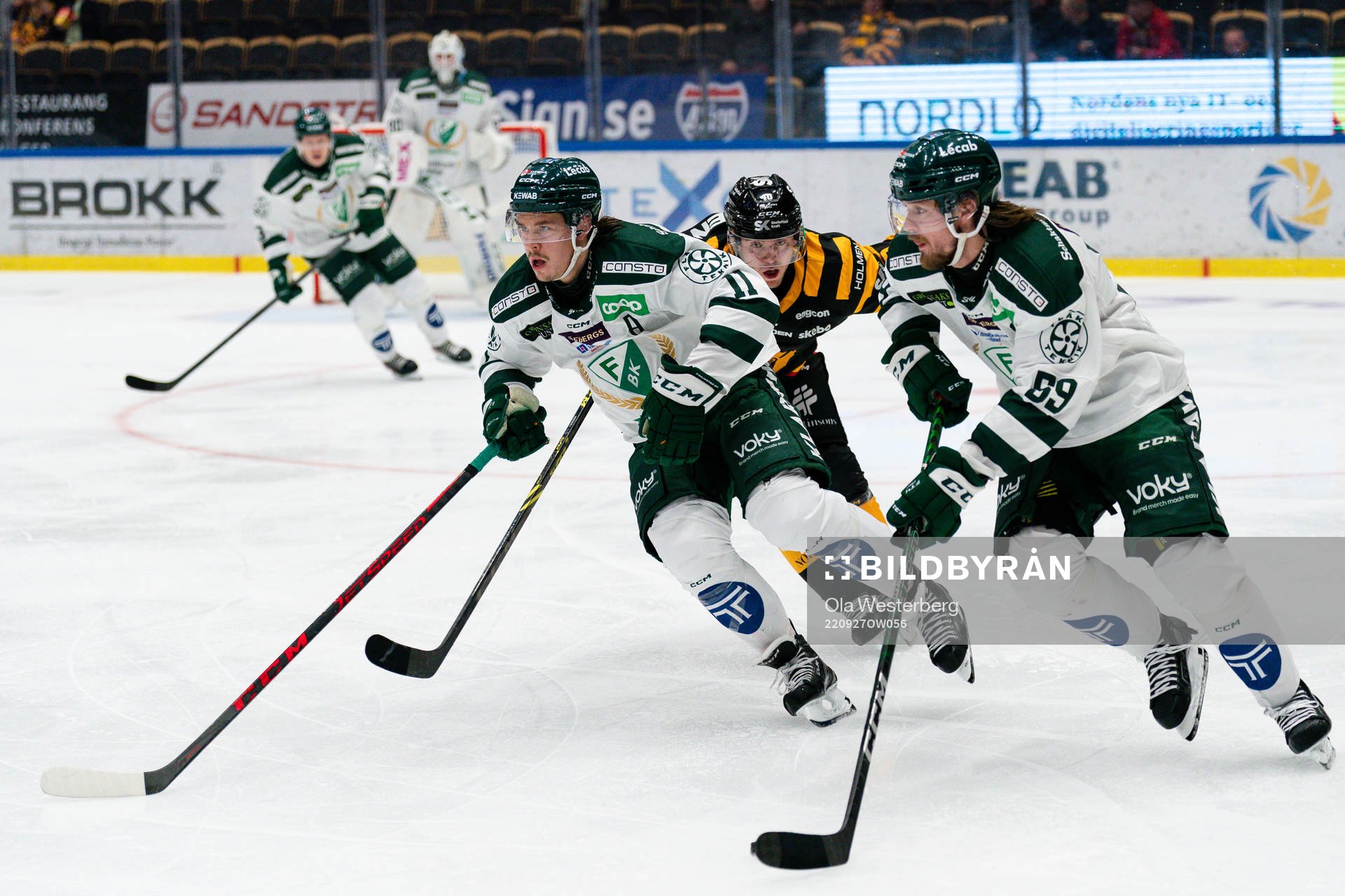 Färjestads Joakim Nygård och Linus Johansson