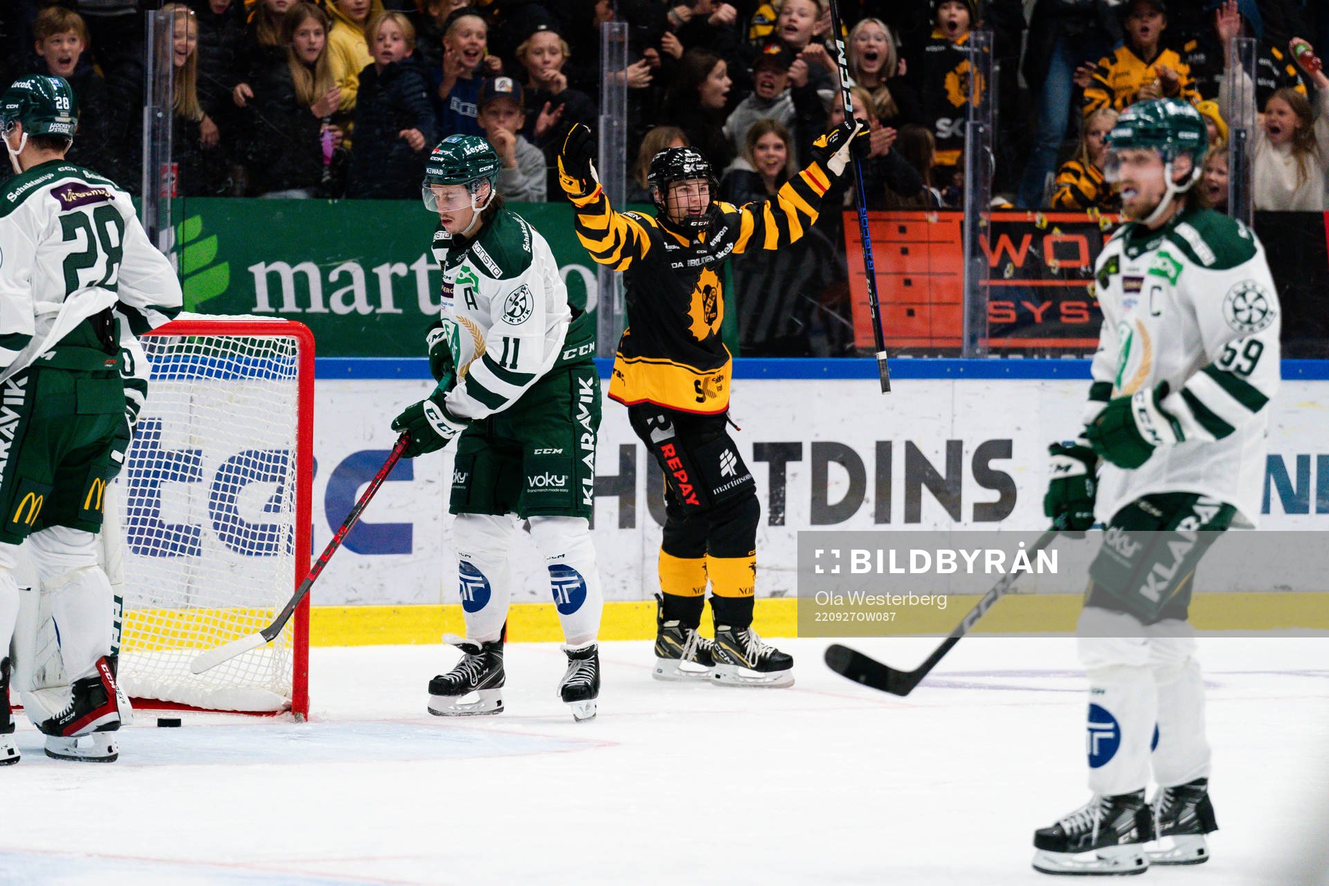 Skellefteås Axel Sandin Pellikka gör sitt första SHL mål