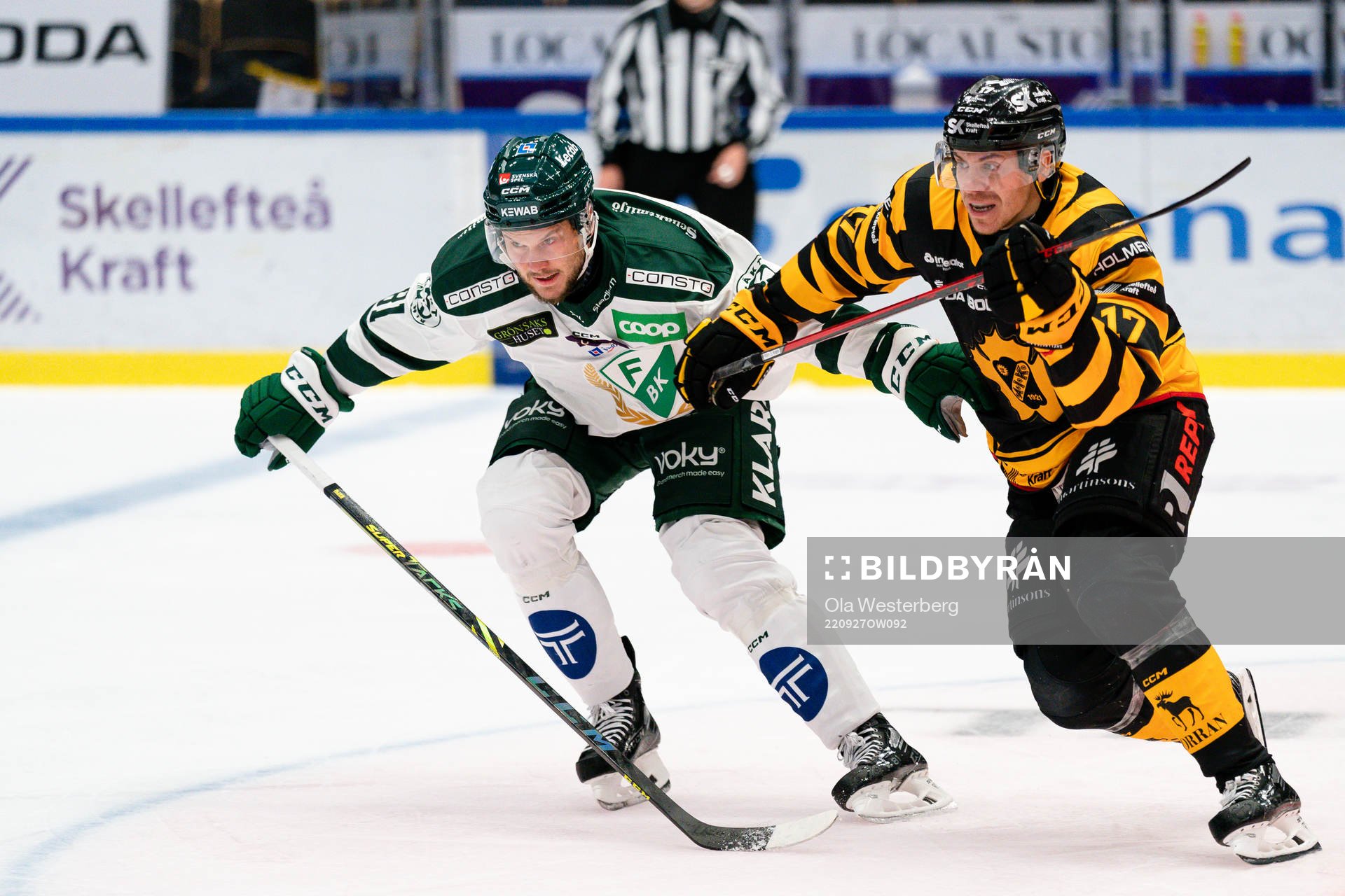 Färjestads Theodor Lennström och Skellefteås Pär