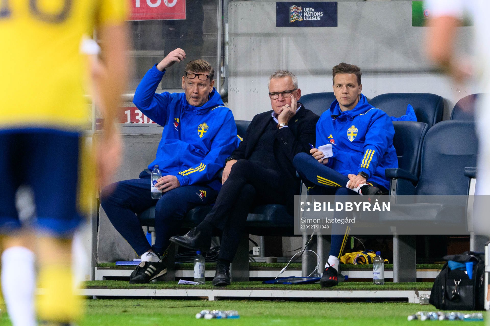 Assistant coach Peter Wettergren Head coach Janne Andersson