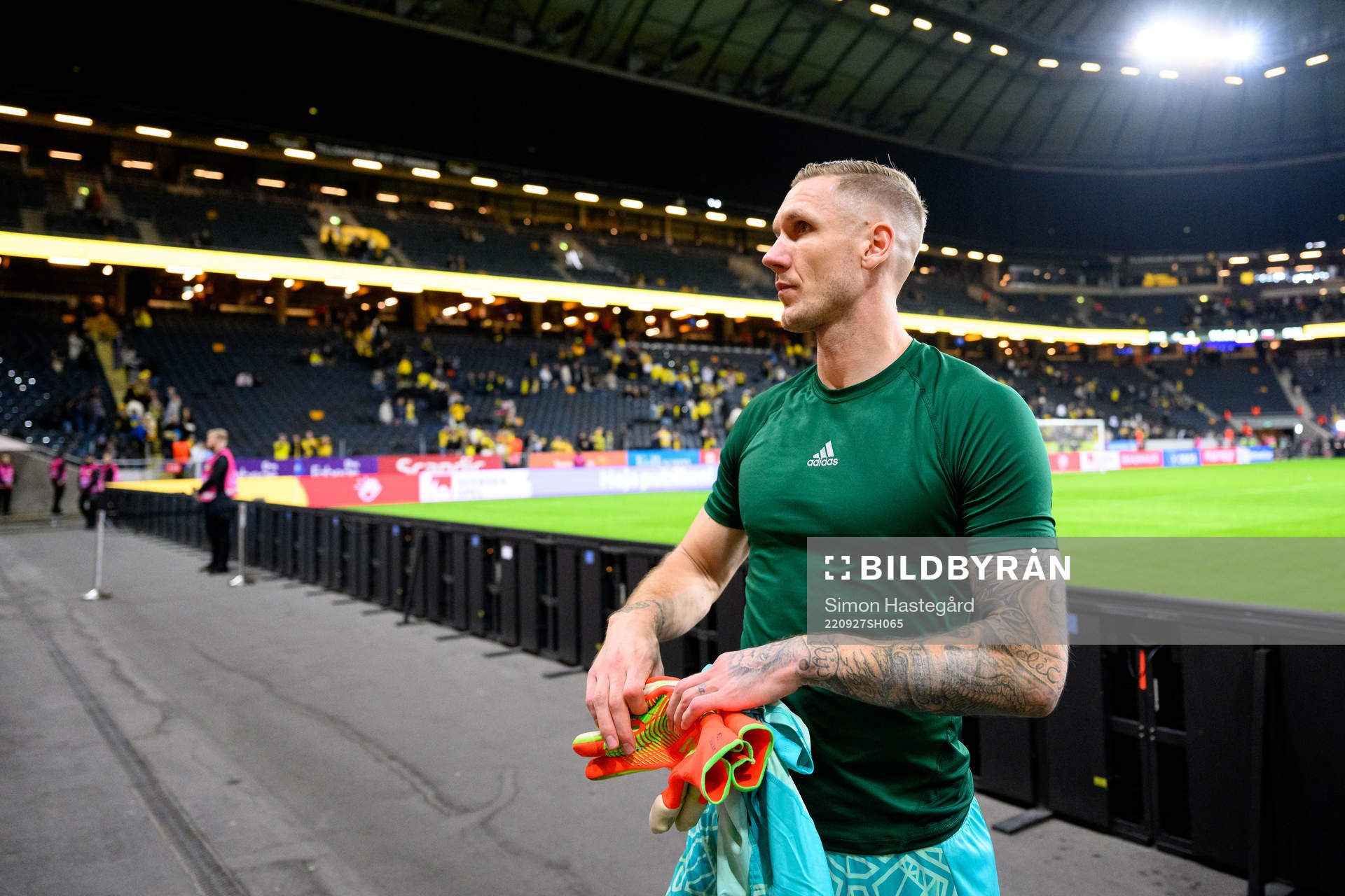 Goalkeeper Robin Olsen of Sweden