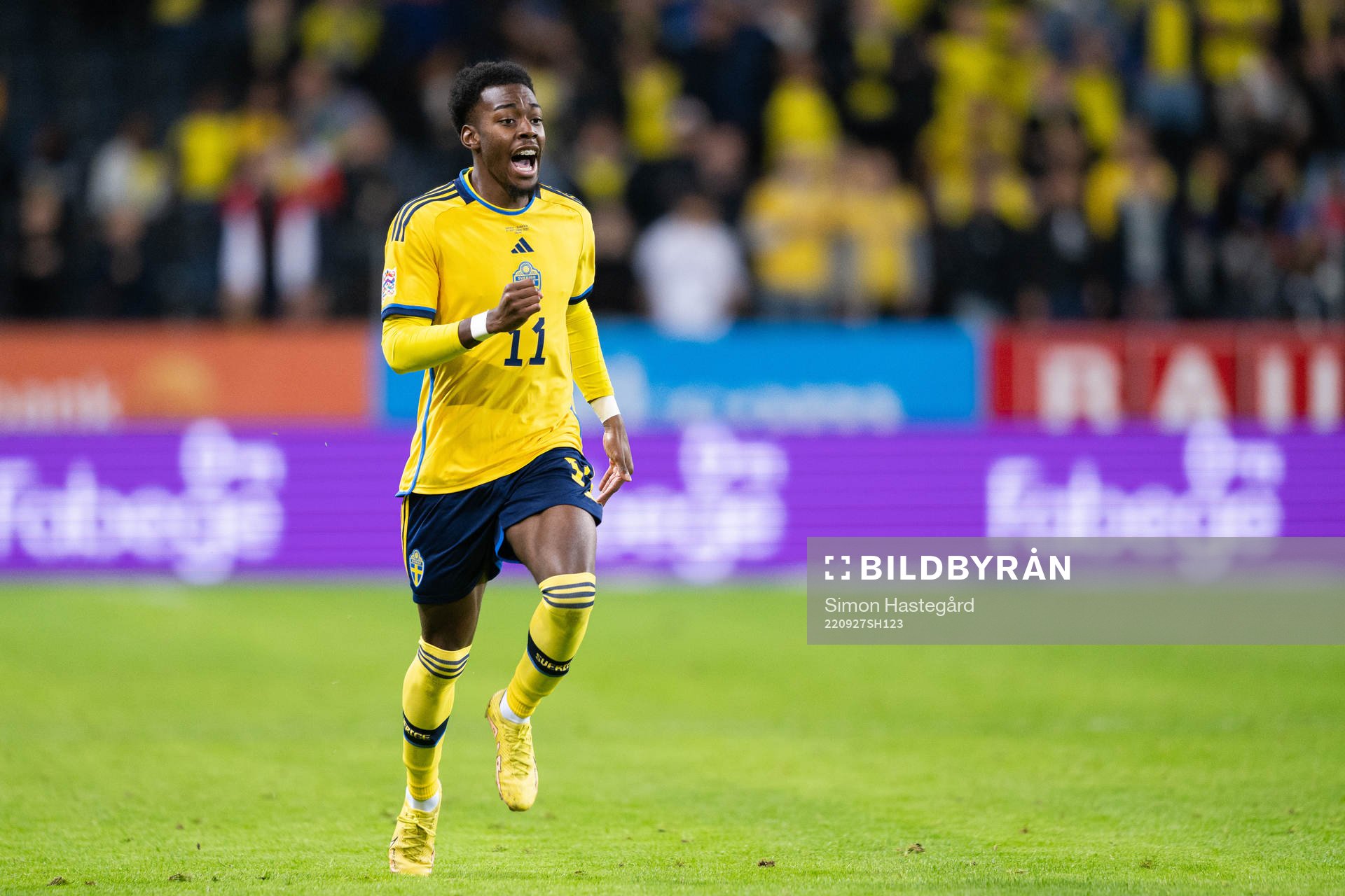 Anthony Elanga of Sweden