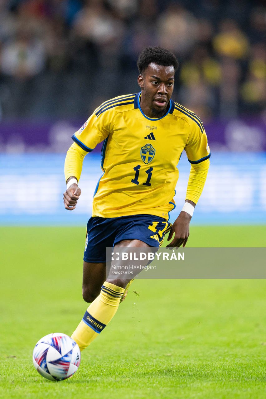 Anthony Elanga of Sweden