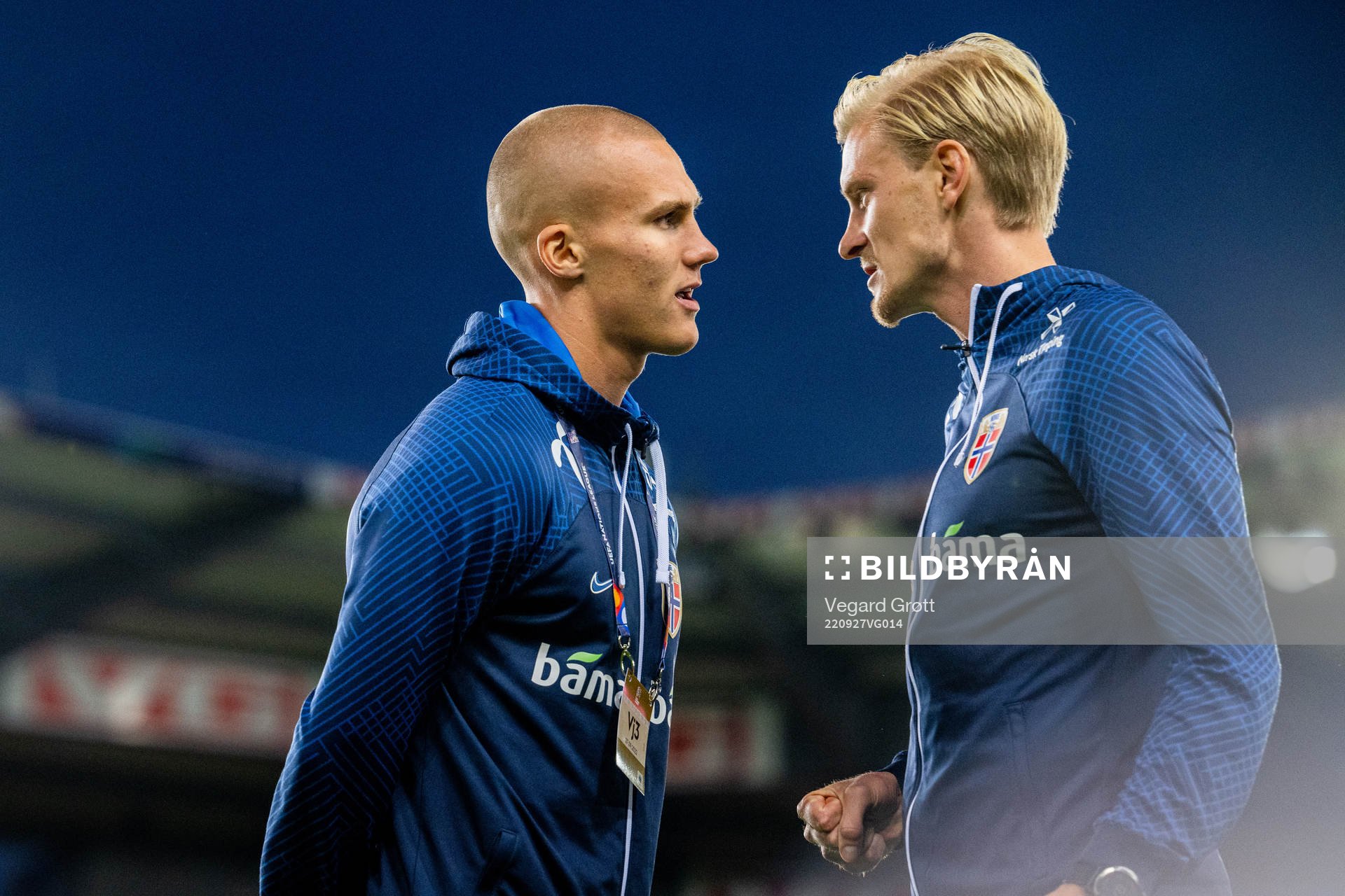Leo Skiri Østigård and Morten Thorsby of Norway