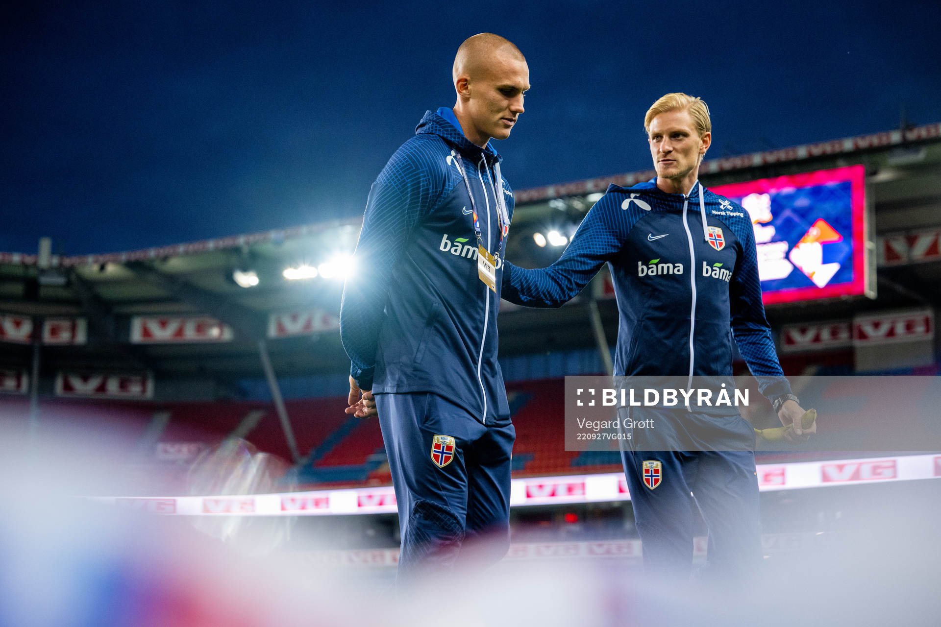 Leo Skiri Østigård and Morten Thorsby of Norway