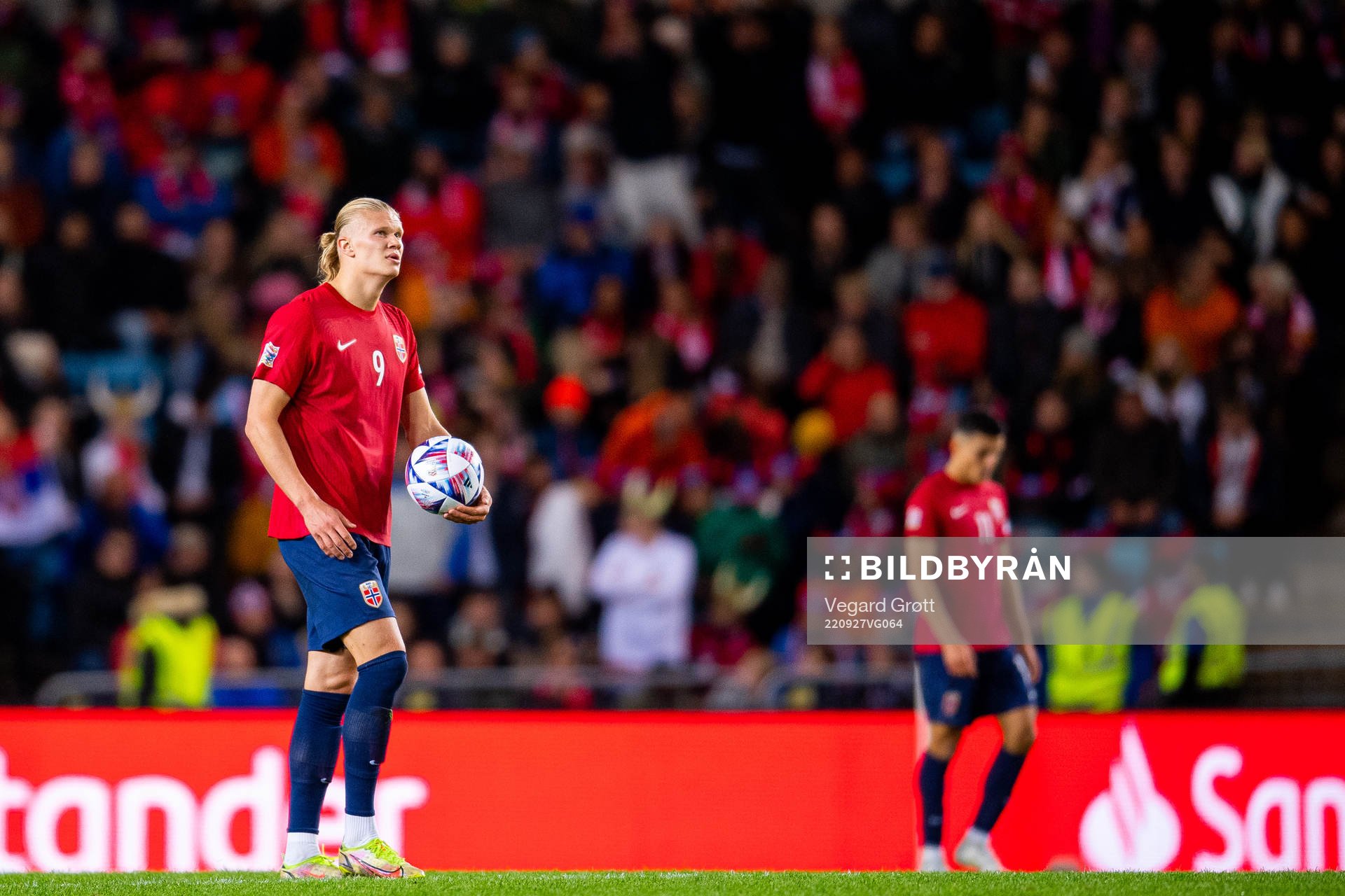 Erling Braut Haaland of Norway looks dejected