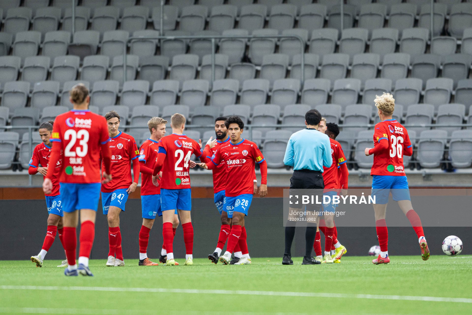 Helsingborgs spelare jublar