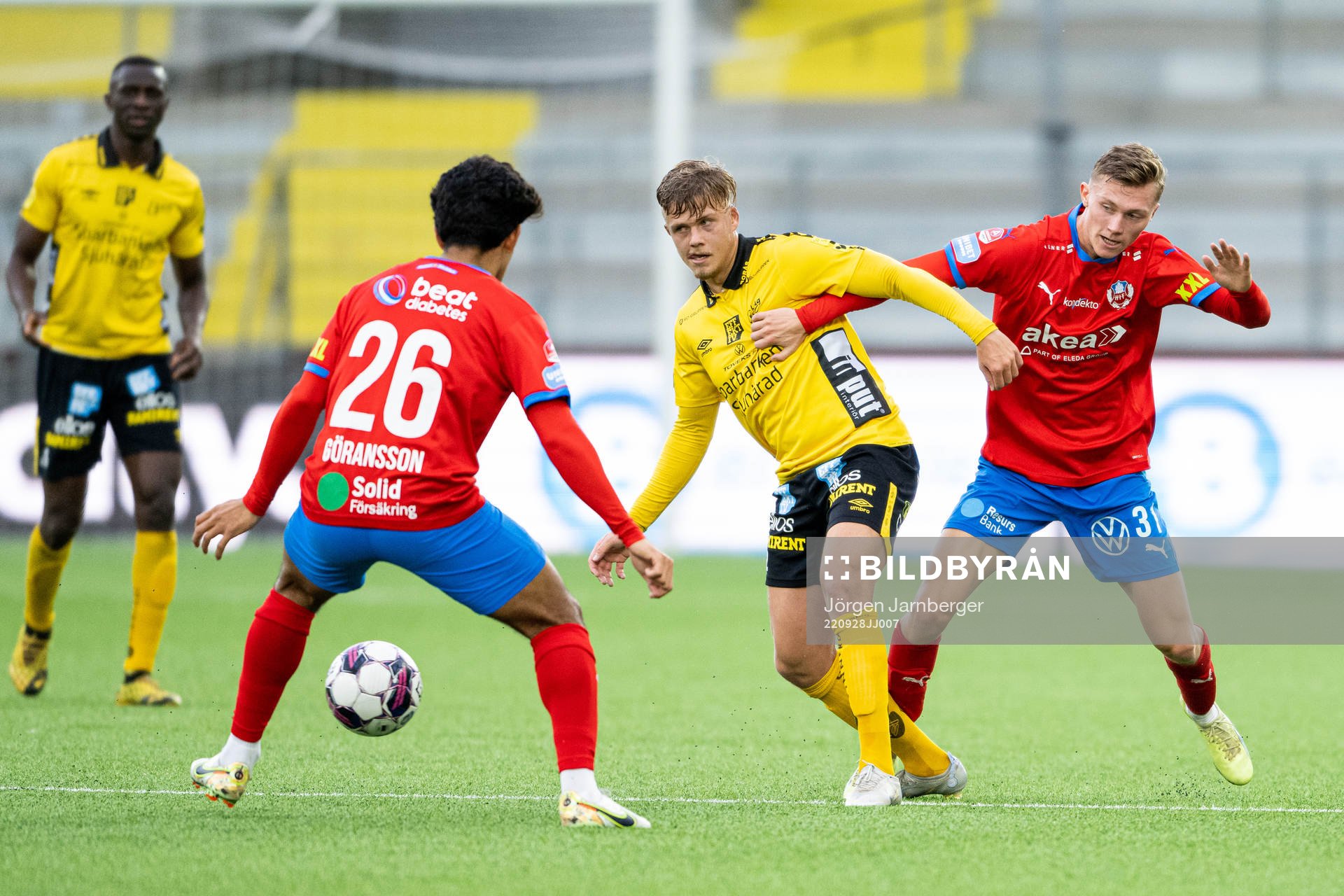 Elfsborgs Kevin Holmén och Helsingborgs Anton Nilsson