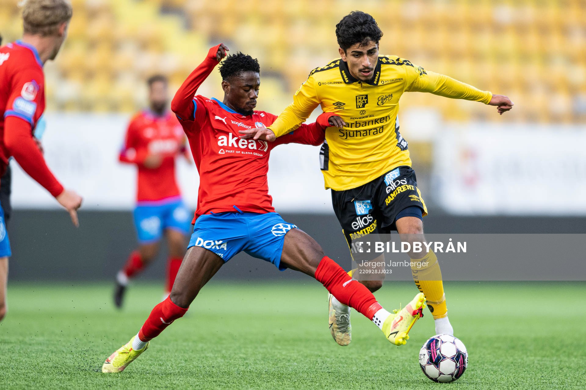 Helsingborgs Joseph Amoako och Elfsborgs Ahmed Qasem